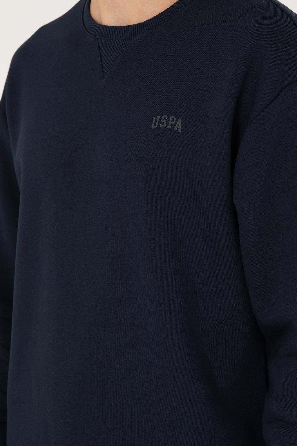Мужской темно-синий базовый свитшот - U.s. polo assn фото 7