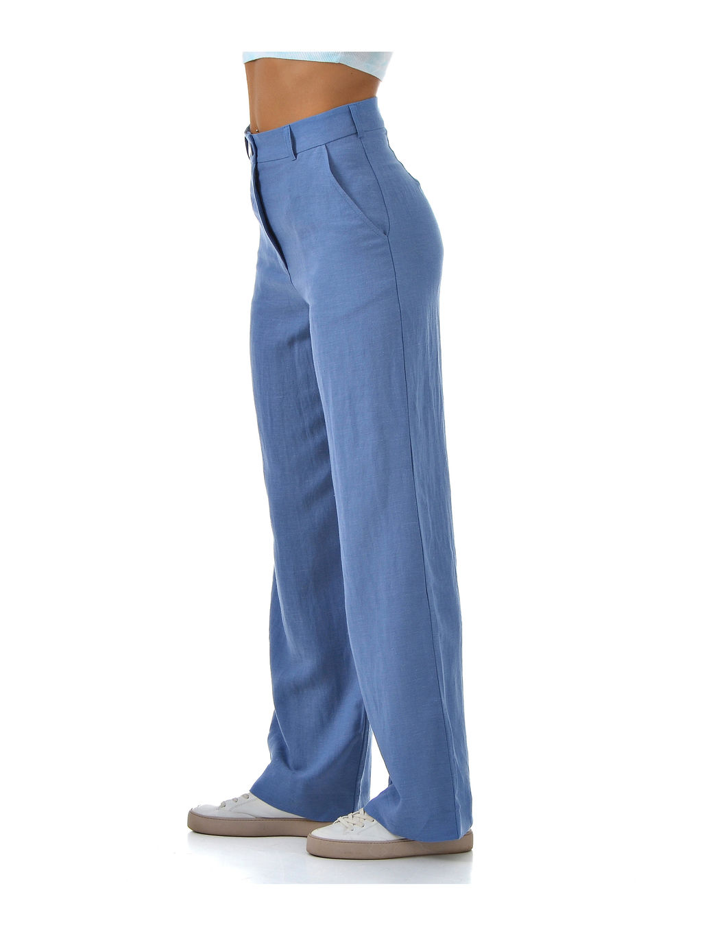 Брюки из льна с вискозой на молнии. - А+б коллекция фото 5