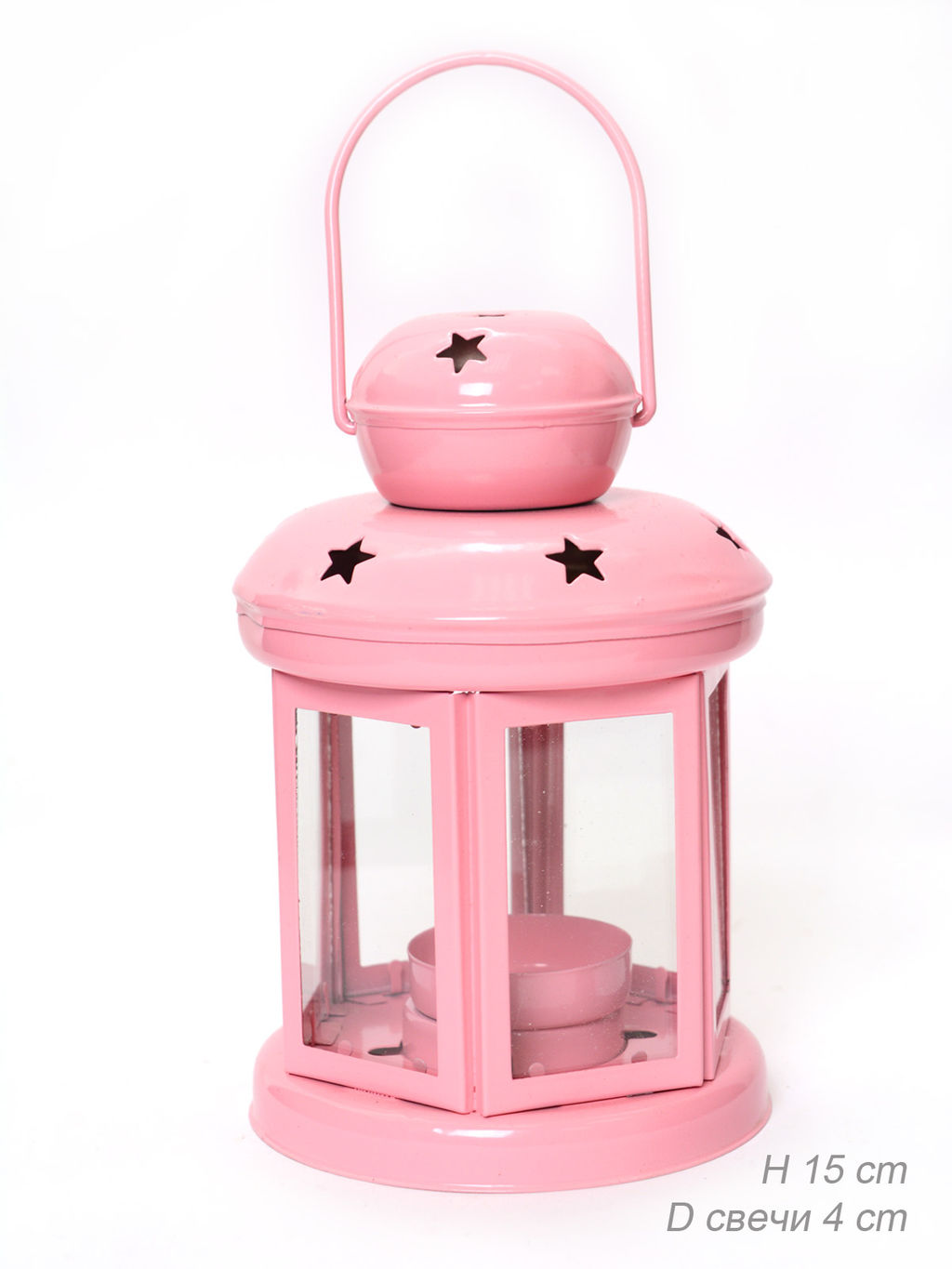 Подсвечник 15 см / L-732 / WL-732/уп 12/48/ (Голубой)