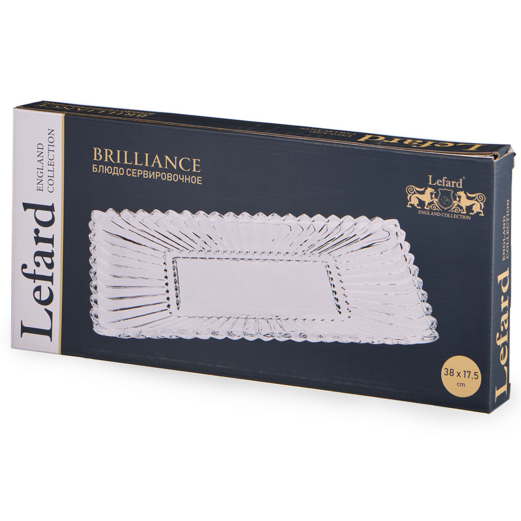 БЛЮДО СЕРВИРОВОЧНОЕ BRILLIANCE ПРЯМОУГОЛЬНОЕ, 38*17,5*3,5 СМ