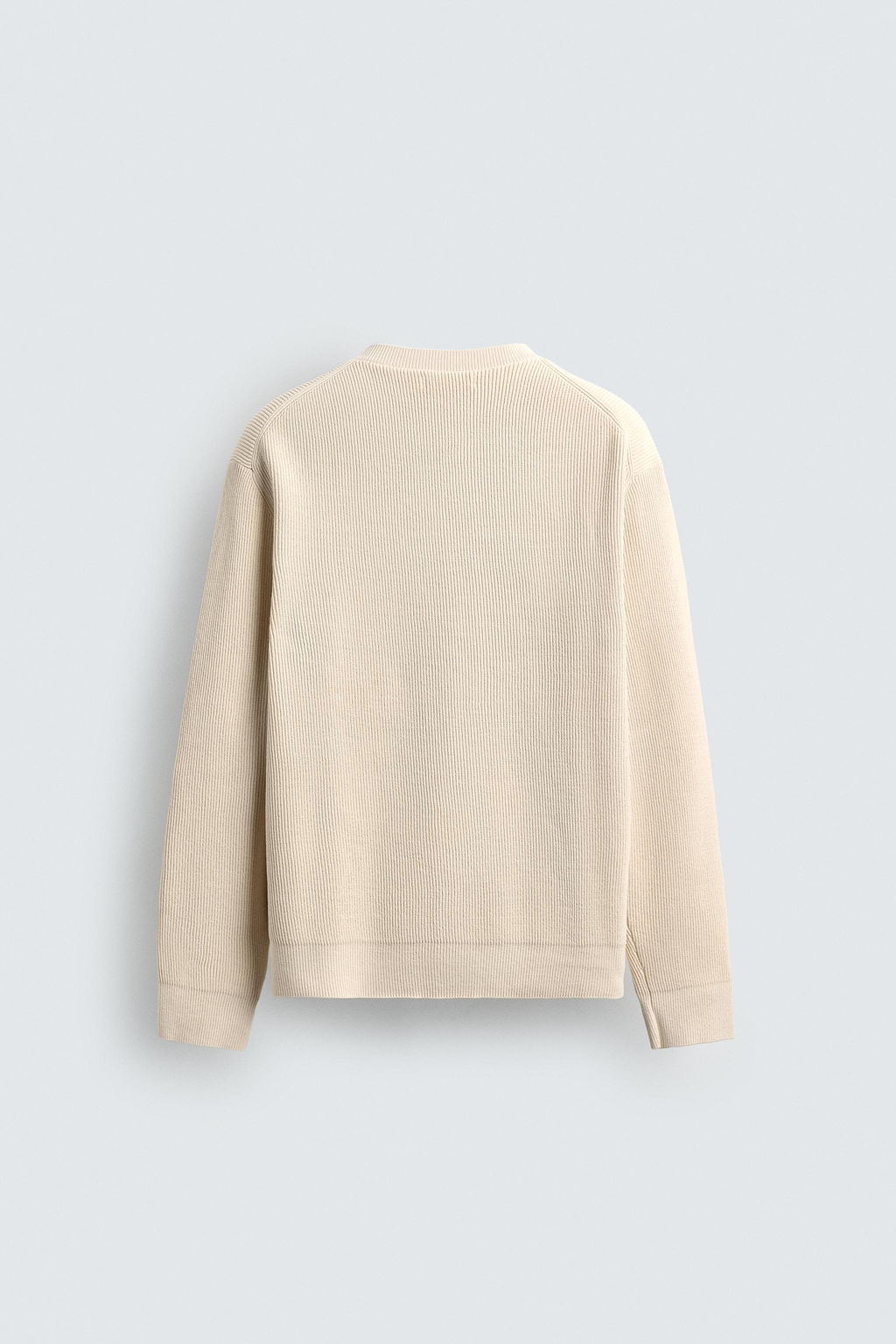 JERSEY RELAXED FIT EFECTO PELO / Gris - Zara фото 8