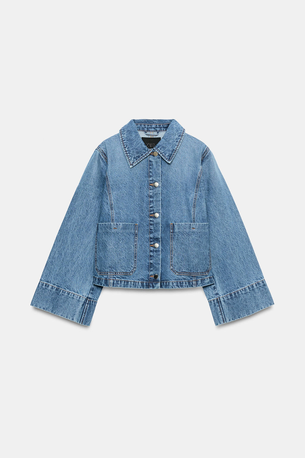 CAZADORA Z1975 DENIM CORTA / Azul medio - Zara фото 6