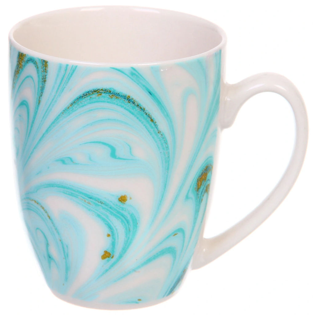 Цена за 2 шт. Кружка керамическая 350мл "Малахит"