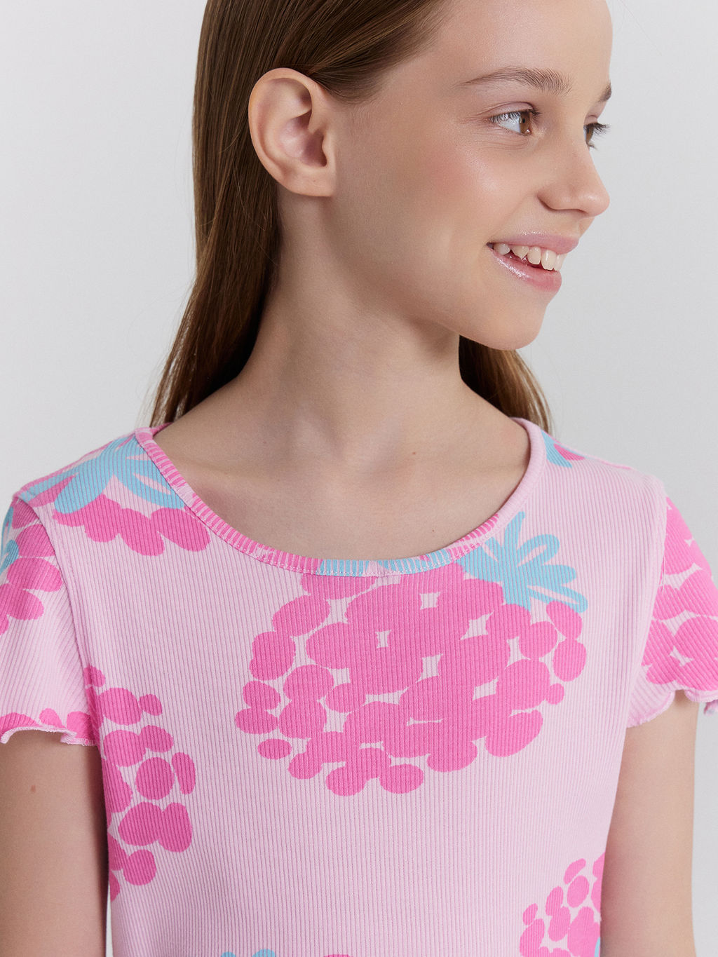 Сорочка ночная для девочек розовая с принтом - Mark formelle фото 4