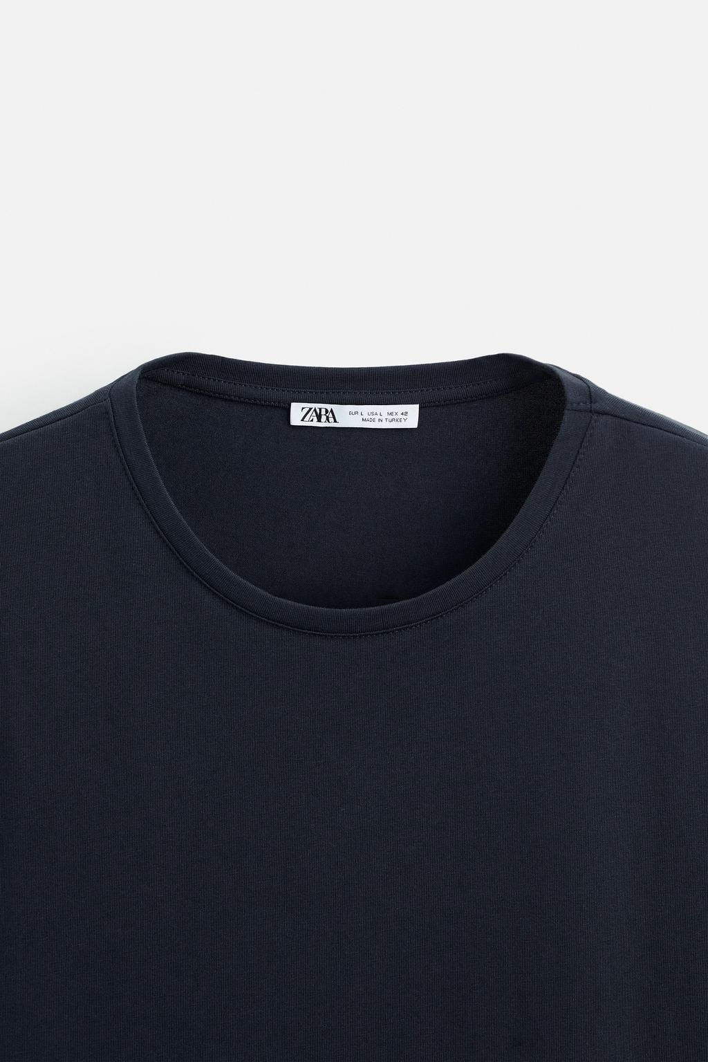 BASIC SLIM FIT T-SHIRT - Zara фото 25
