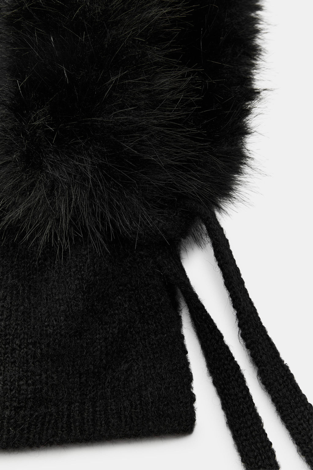 KNIT FAUX FUR HOOD - Zara фото 2