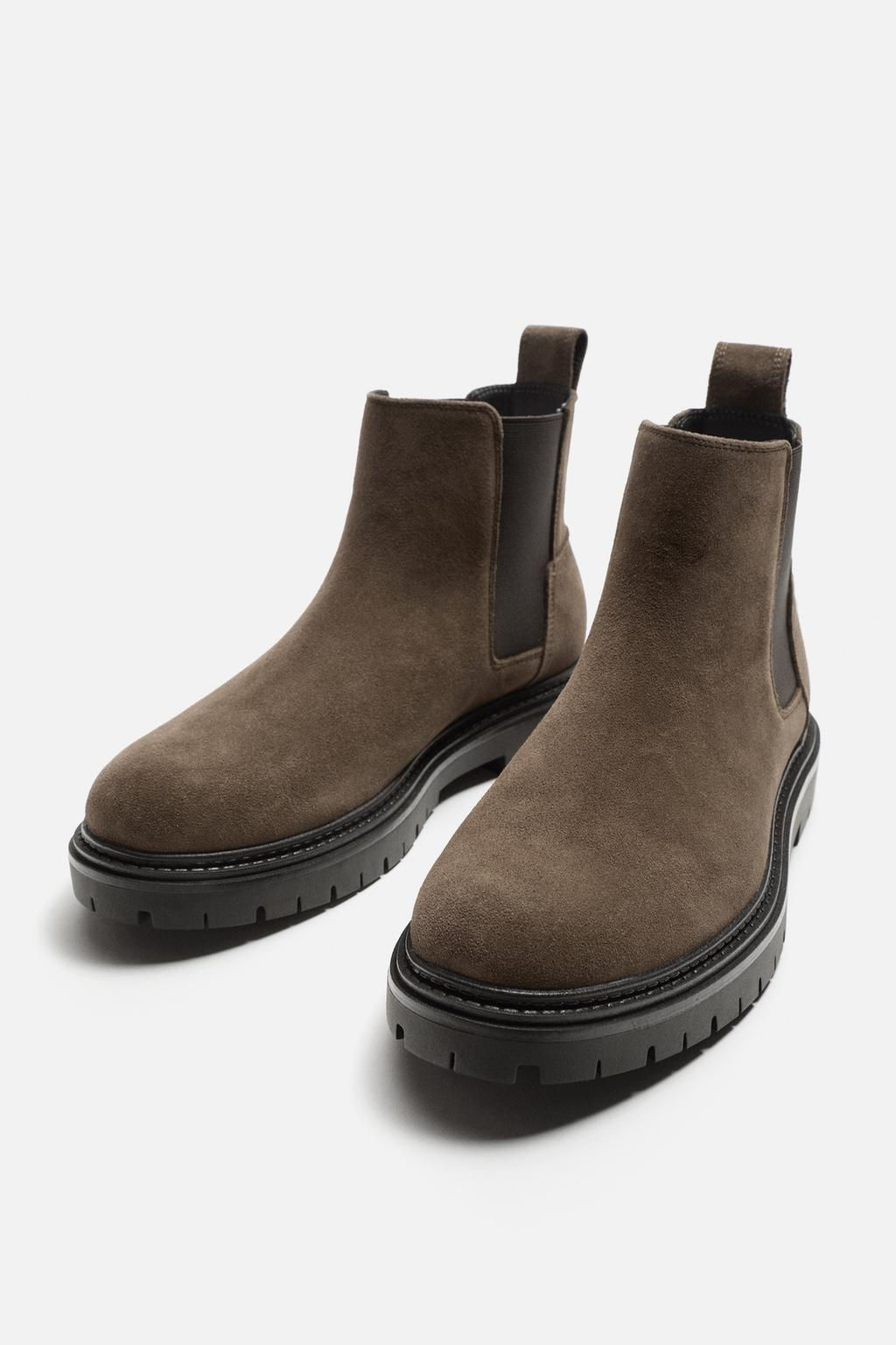 LEATHER CHELSEA BOOTS - Zara фото 5