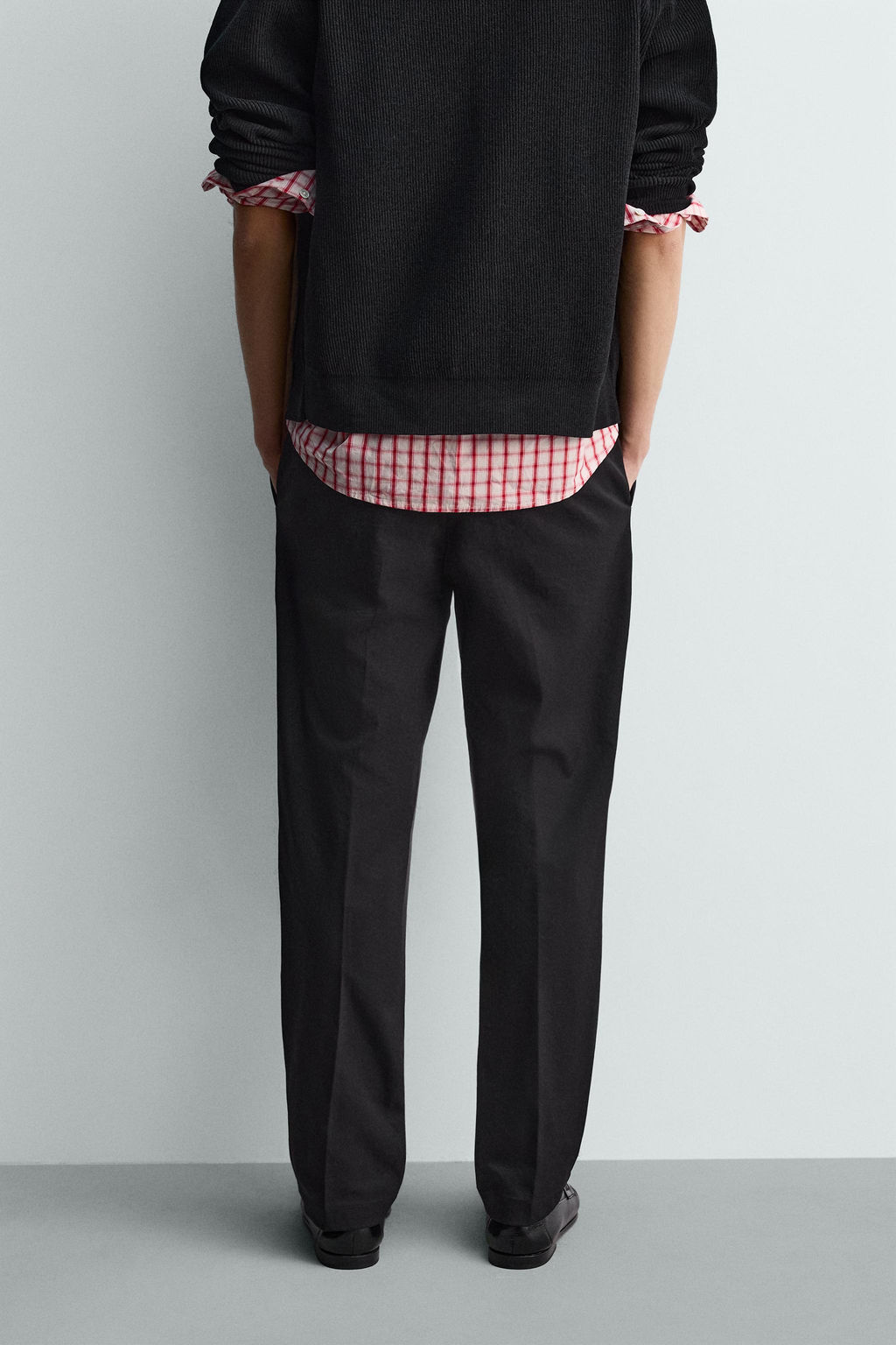 PANTAL?N REGULAR FIT T?CNICO / Negro - Zara фото 3