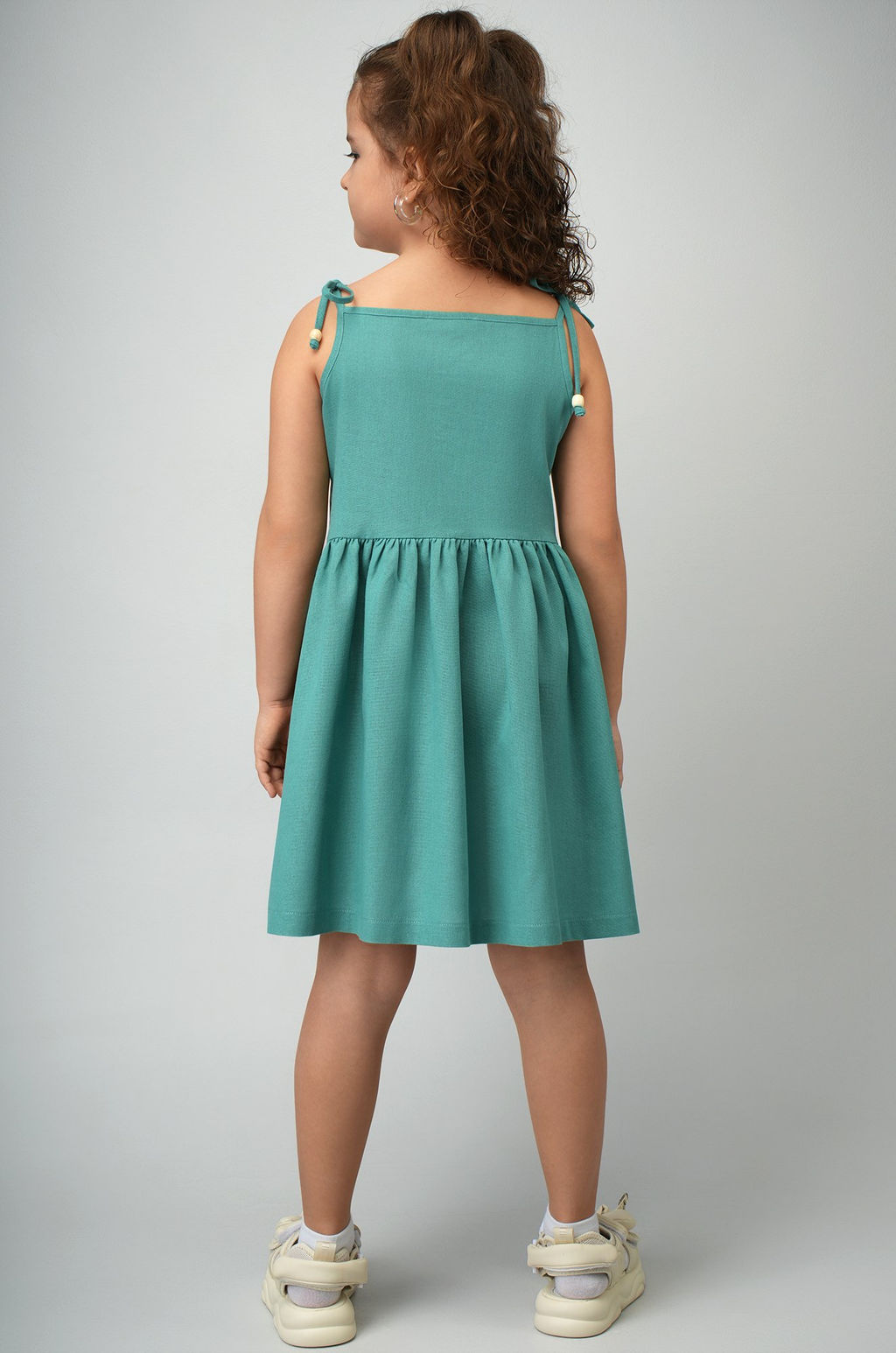 Льняной сарафан для девочки Happyfox