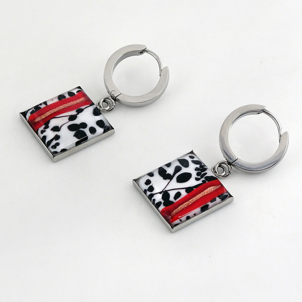 Серьги из муранского стекла SCARLET LAW LS3463 - Vloes фото 3