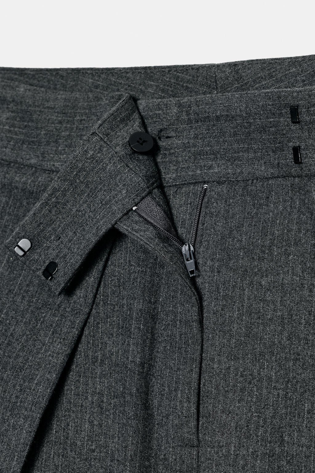 WIDE-LEG PINSTRIPE TROUSERS WITH DARTS ZW COLLECTION - Zara фото 7