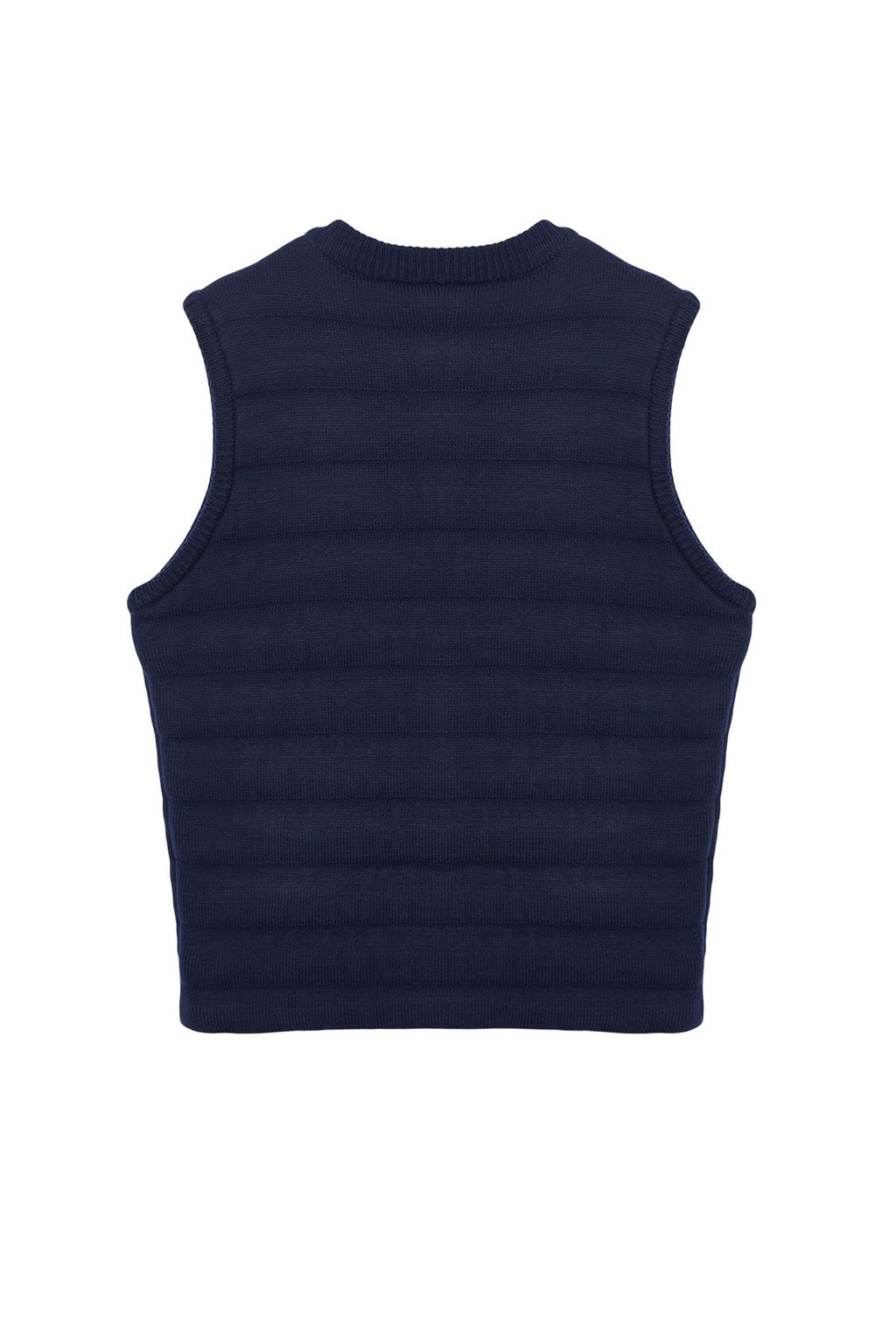 Trendyolmilla Lacivert Fermuarl? Bisiklet Yaka Regular Yelek TWOAW25YE00020 фото 7