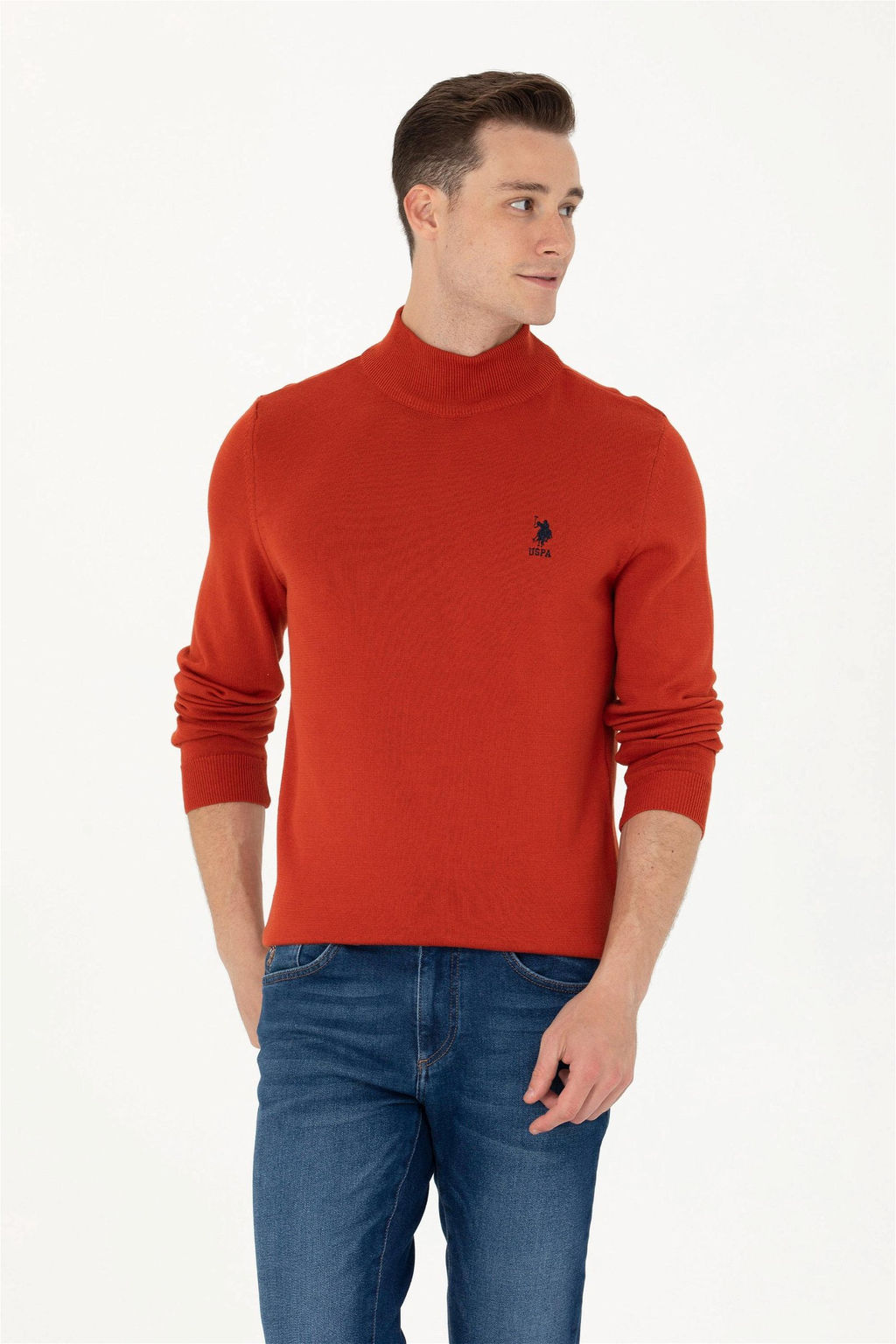 U. S. Polo Assn Мужской базовый свитер с плиткой - U.s. polo assn фото 10