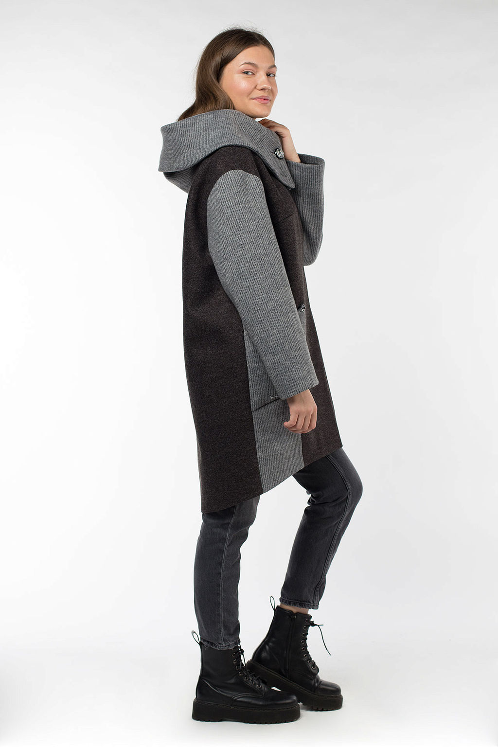 01-10048 Пальто женское демисезонное - El podio фото 4