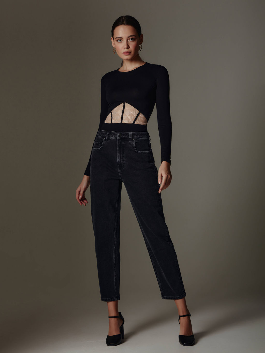 Джемпер женский CONTE ELEGANT LD 2191 black-beige black-beige  фото 2