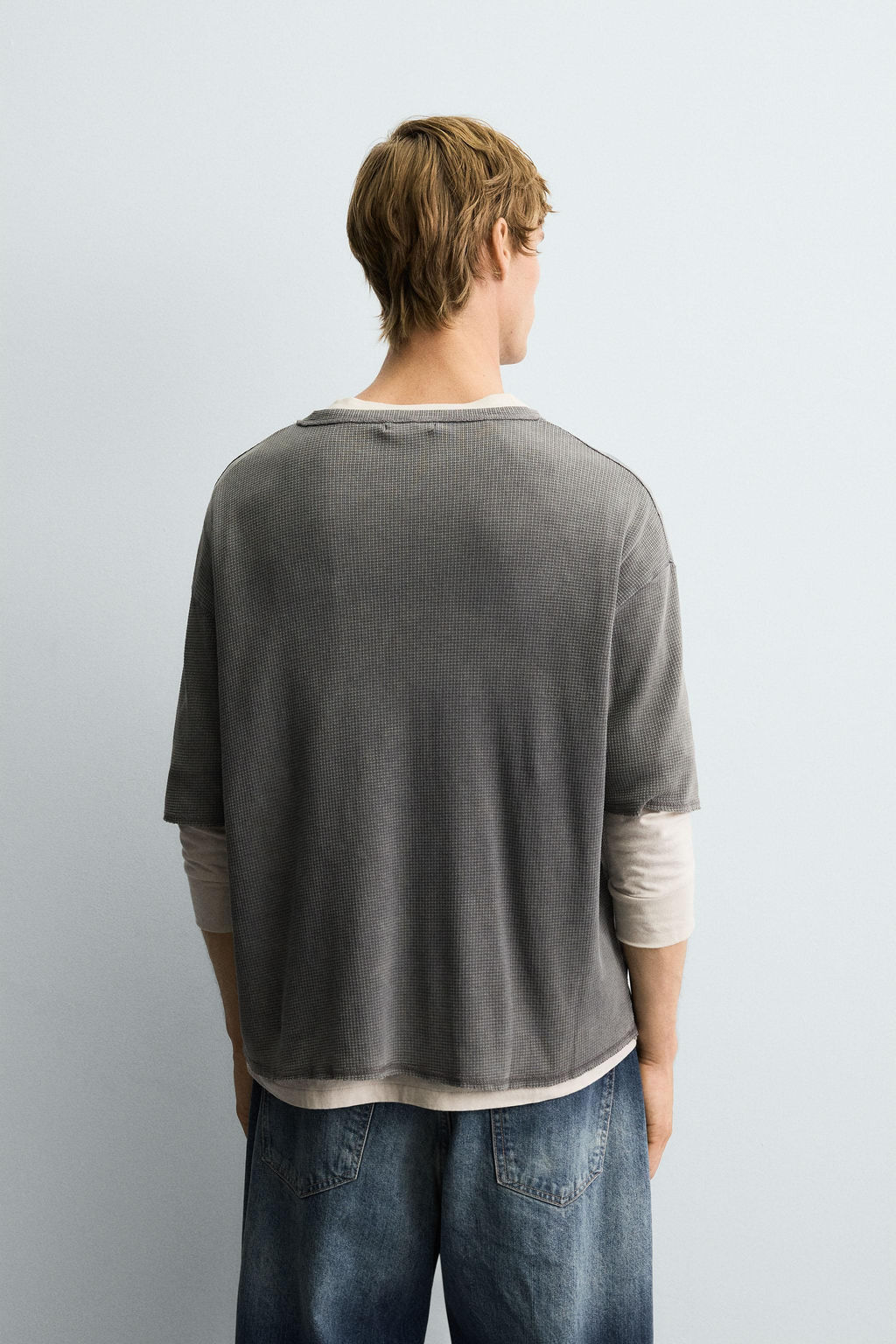 WASHED PRINT KNIT T-SHIRT - Zara фото 3