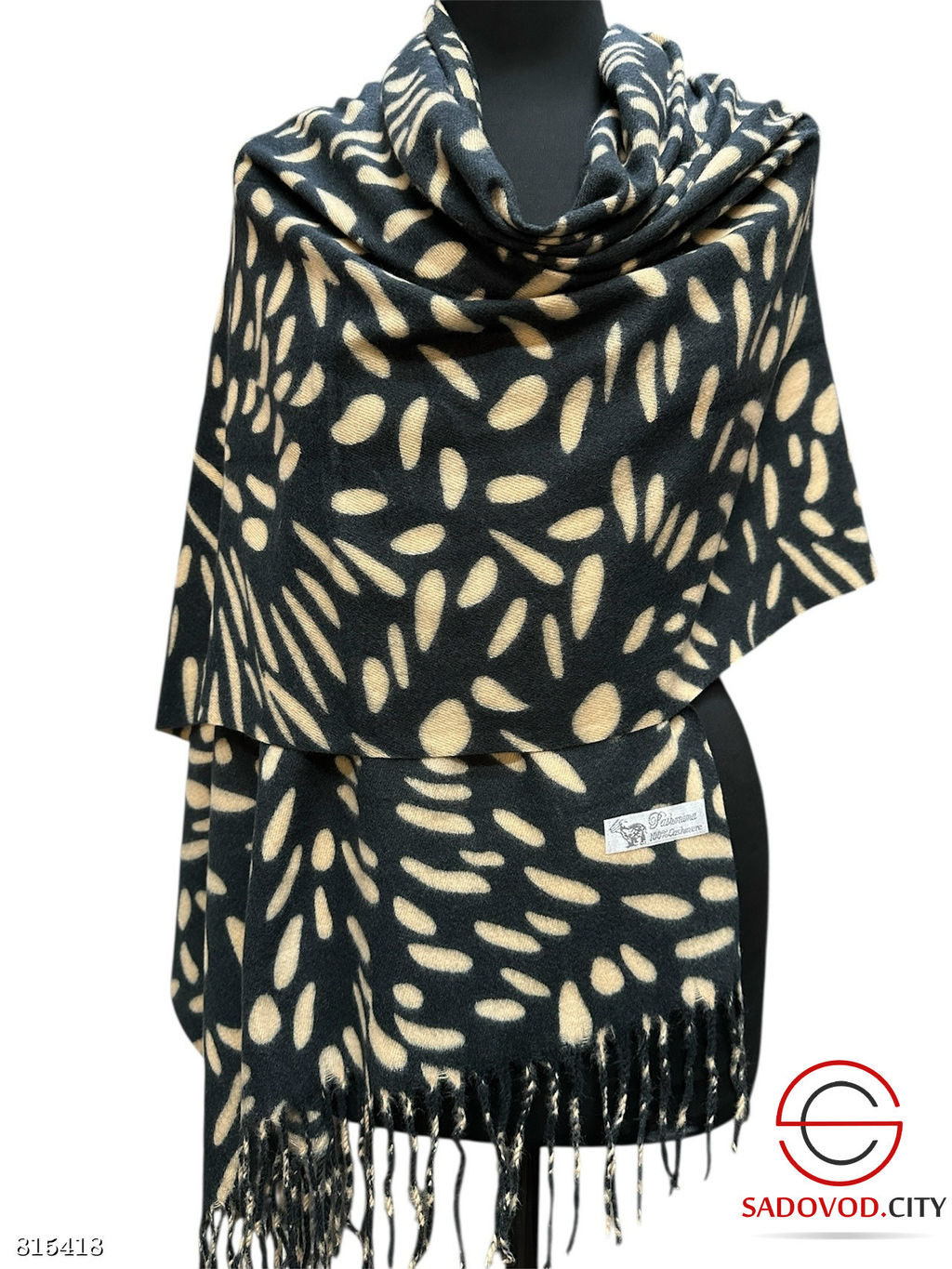 Палантин женский с принтом