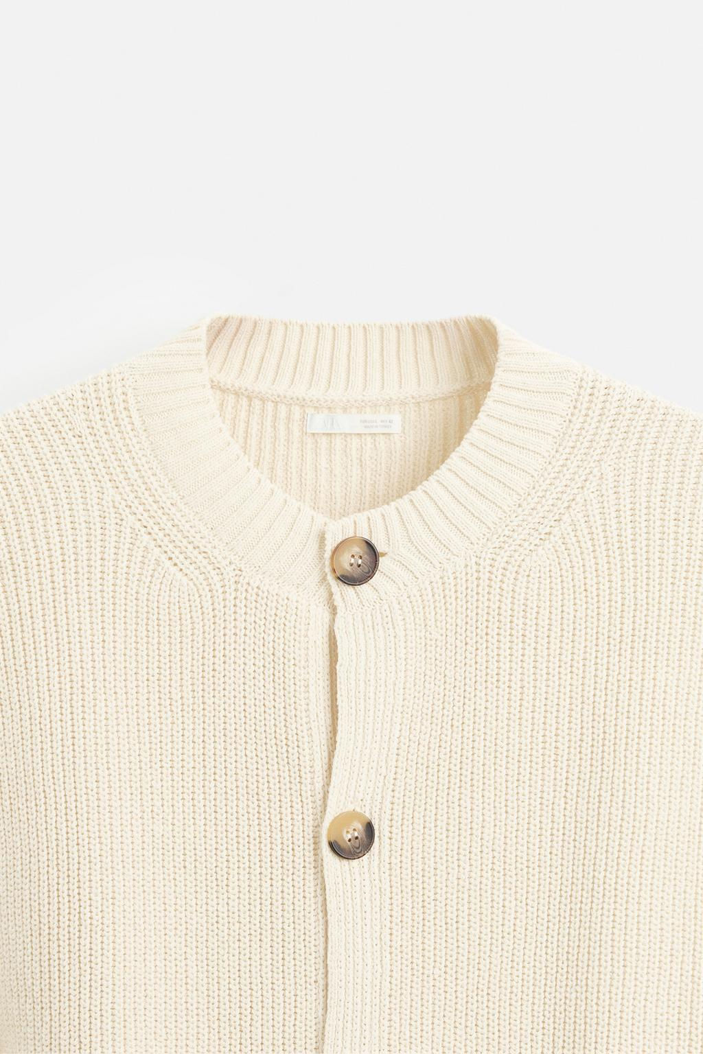 TEXTURED KNIT WAISTCOAT - Zara фото 9