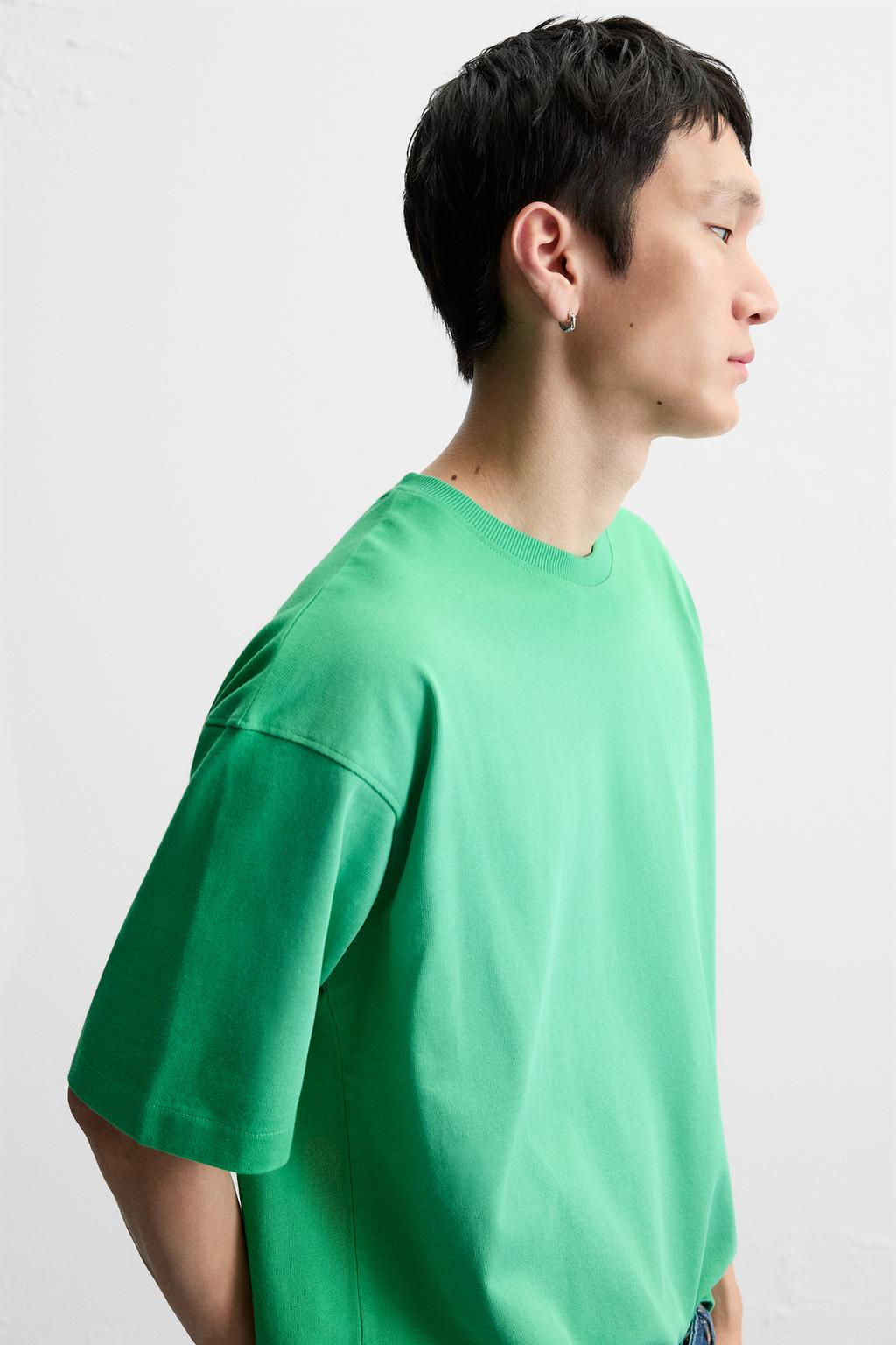 RELAXED FIT SPRAY WASH T-SHIRT - Zara фото 22