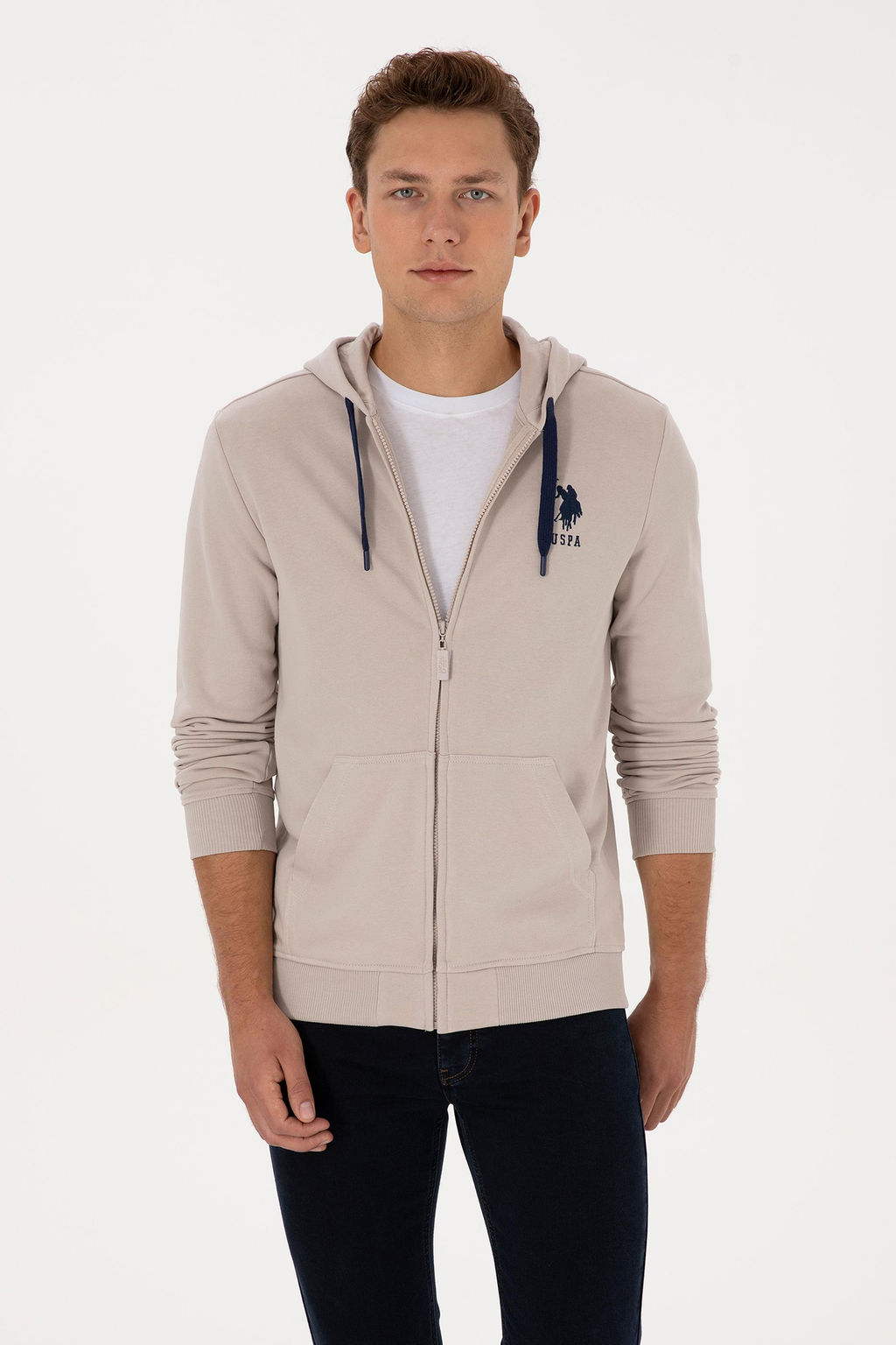 Erkek Regular Fit Regular Fit Fermuarl_ Kap__onlu Ta_ _rme H_rka