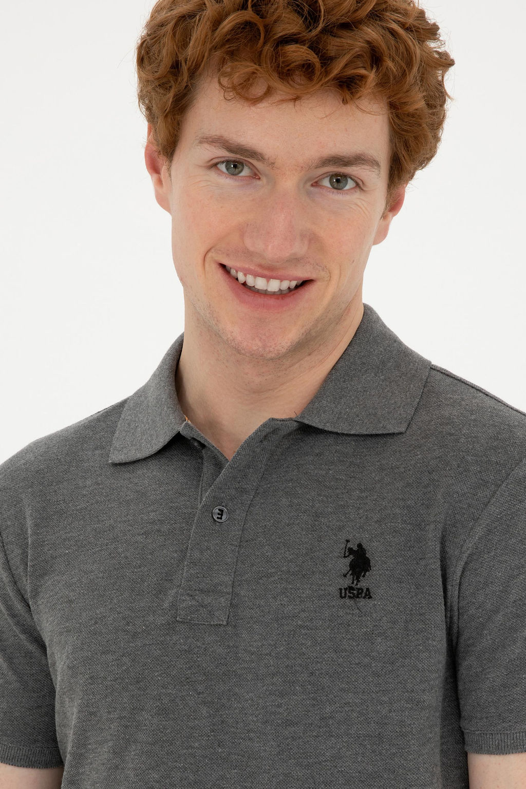 Мужская базовая футболка антрацитового меланжа Неожиданная скидка в корзине - U.s. polo assn фото 9