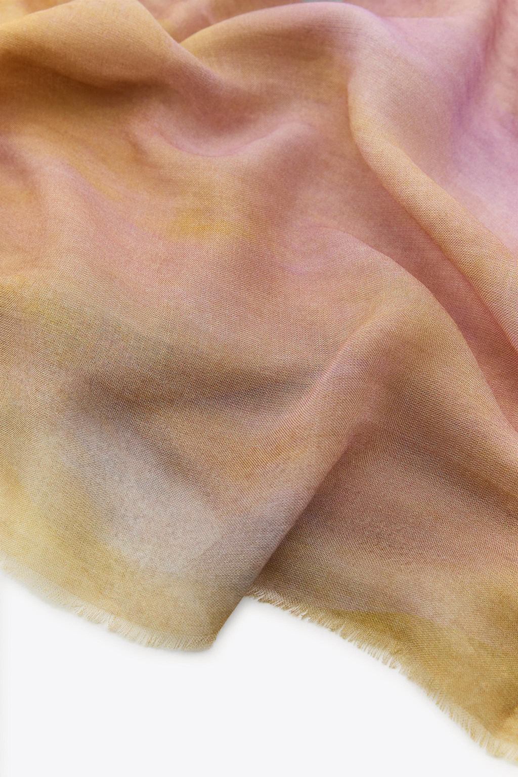 TIE-DYE PRINT MODAL SCARF - Zara фото 2