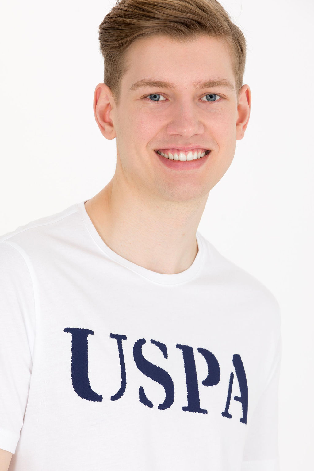 U. S. Polo Assn Мужская белая базовая футболка с круглым вырезом - U.s. polo assn фото 2