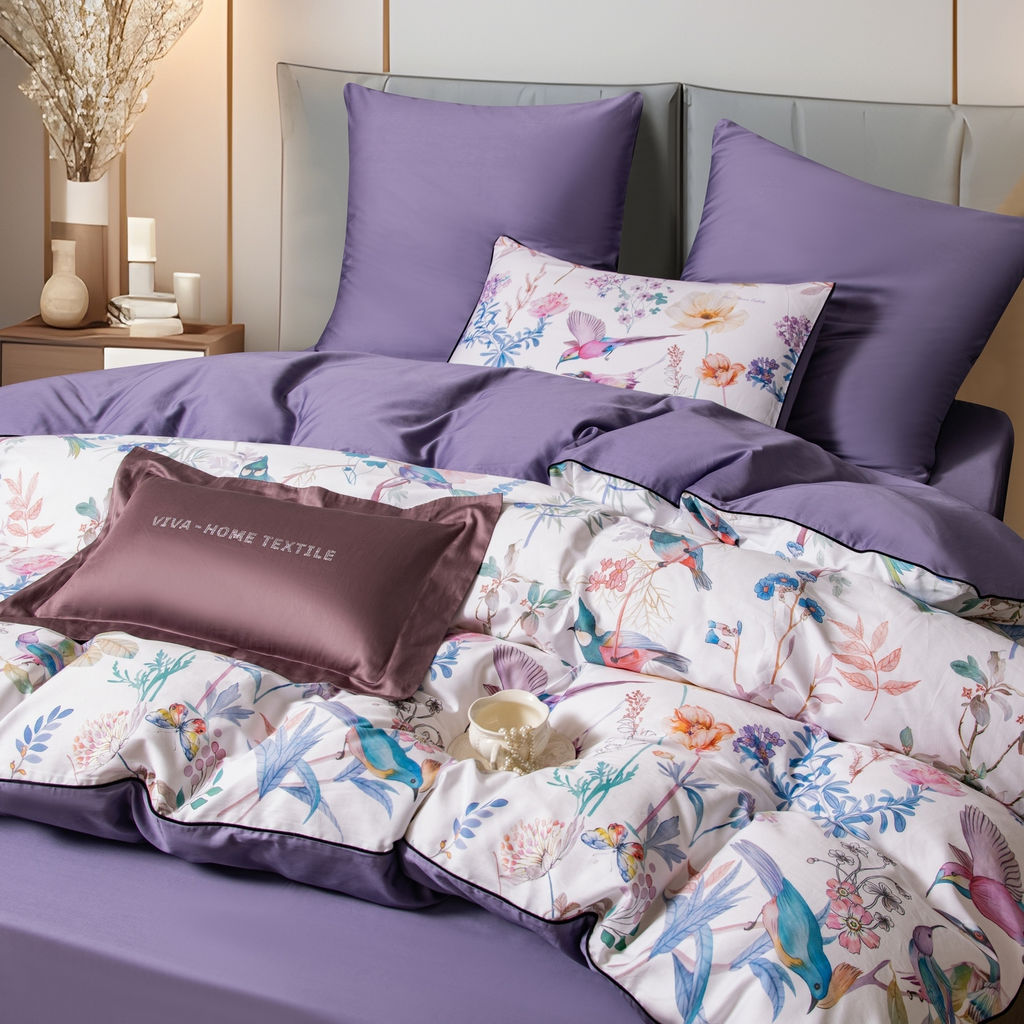 Комплект постельного белья Сатин Премиум на резинке CPAR007 140*200*30;180*200*30;160*200*30 Евро 4 Наволочки