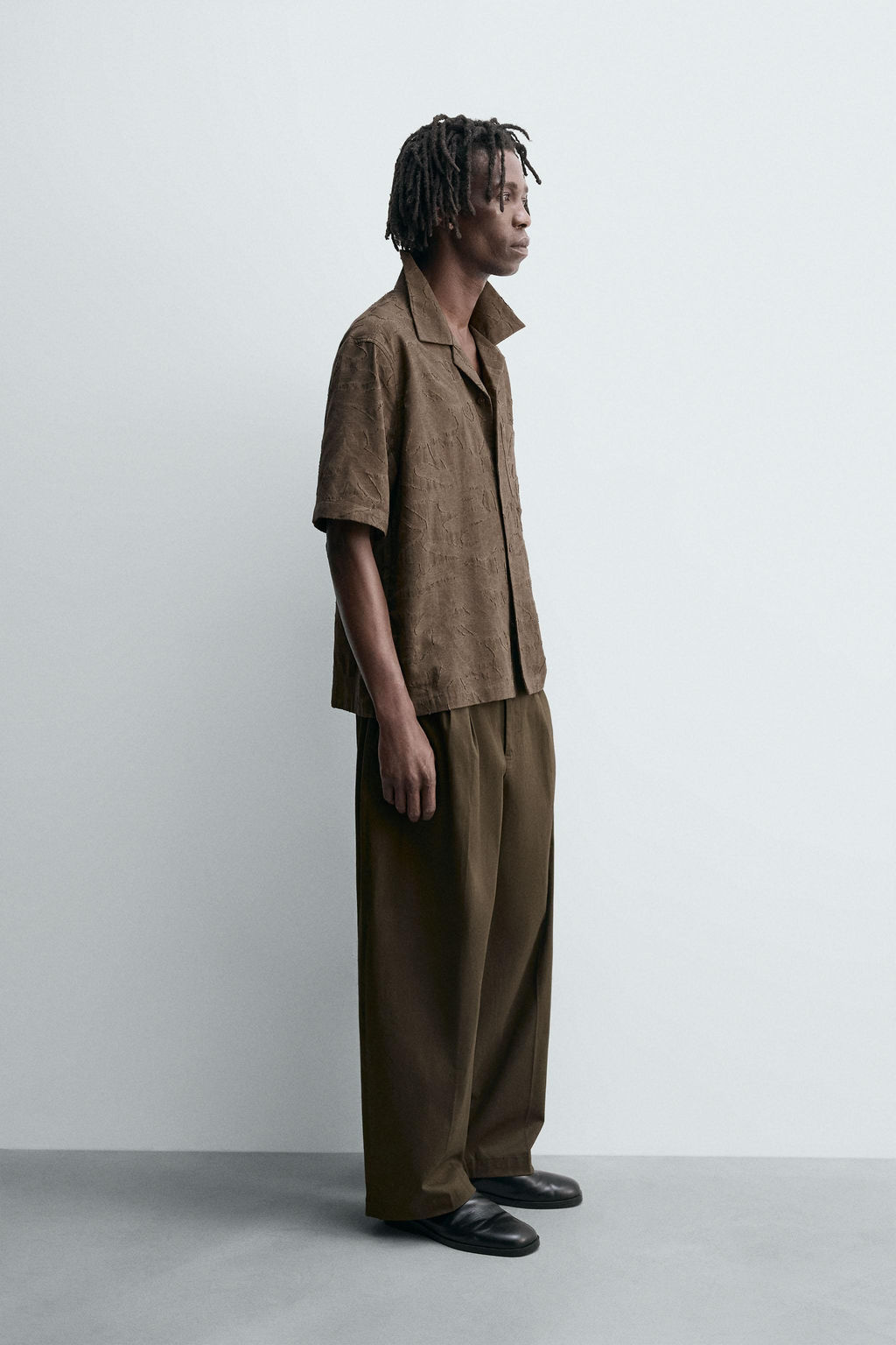 FLORAL JACQUARD SHIRT - Zara фото 4