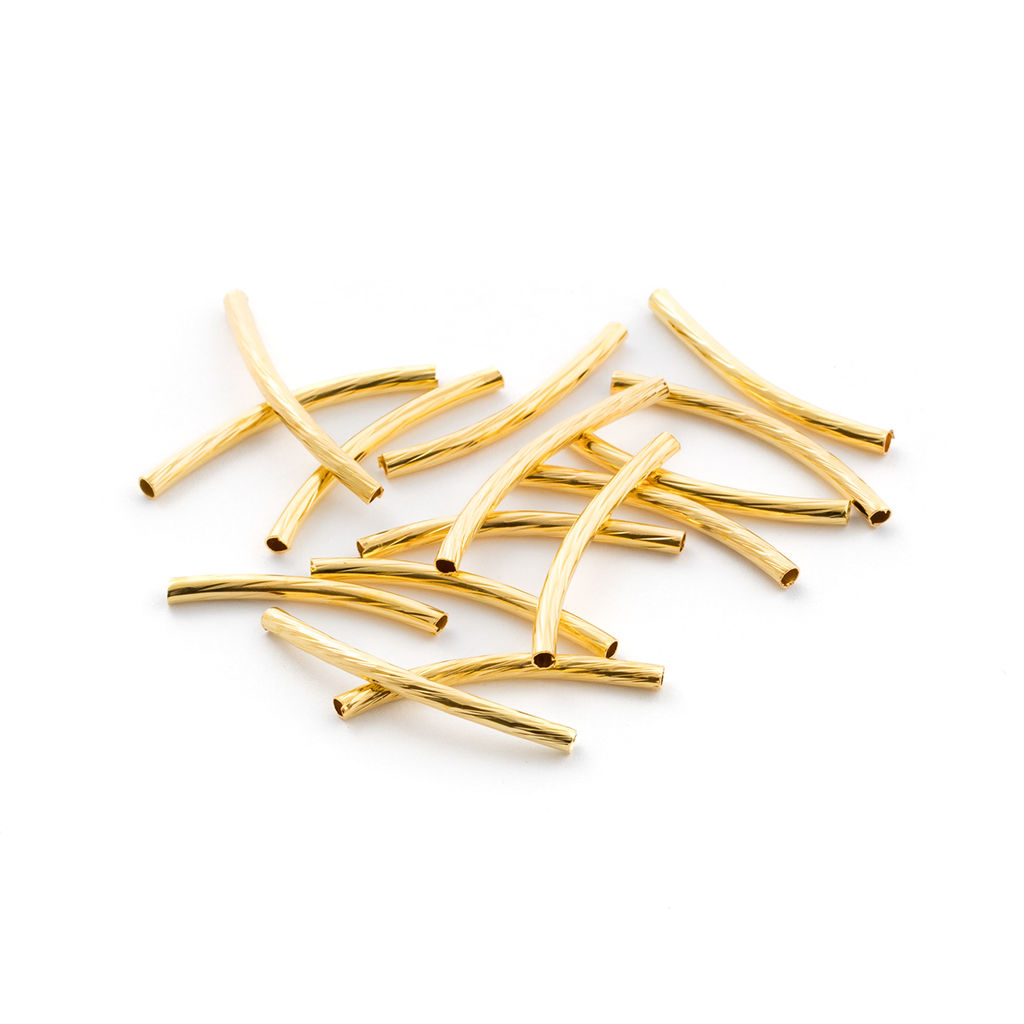 Zlatka Трубочка рифлёная металлич. DC-060 25 мм 50 шт СК/Распродажа №01 под золото  фото 2