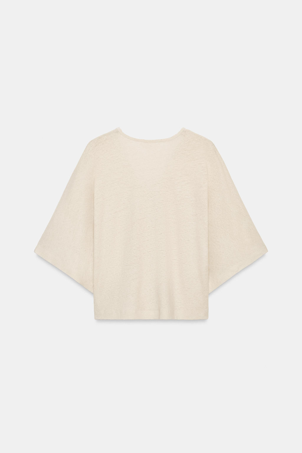 CAMISETA ESCOTE PICO CON LINO / Arena - Zara фото 5