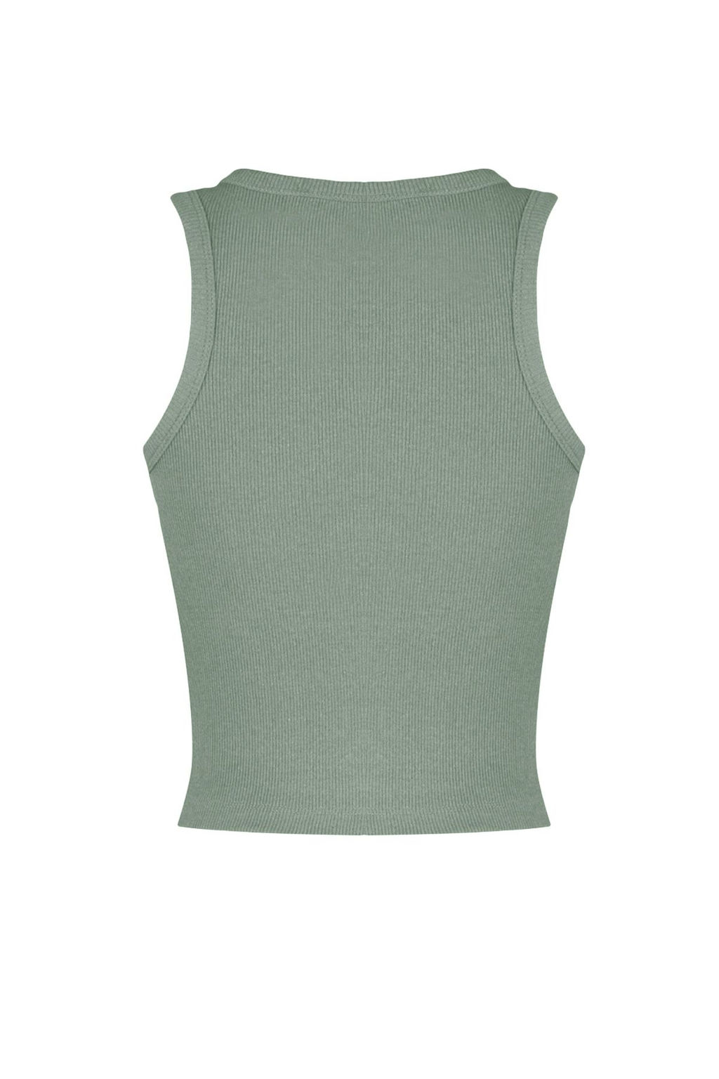 Antrasit-Mint 2li Paket Vucuda Oturan Crop Halter Yaka Fitilli Esnek Orme Atlet TWOSS21AL0058