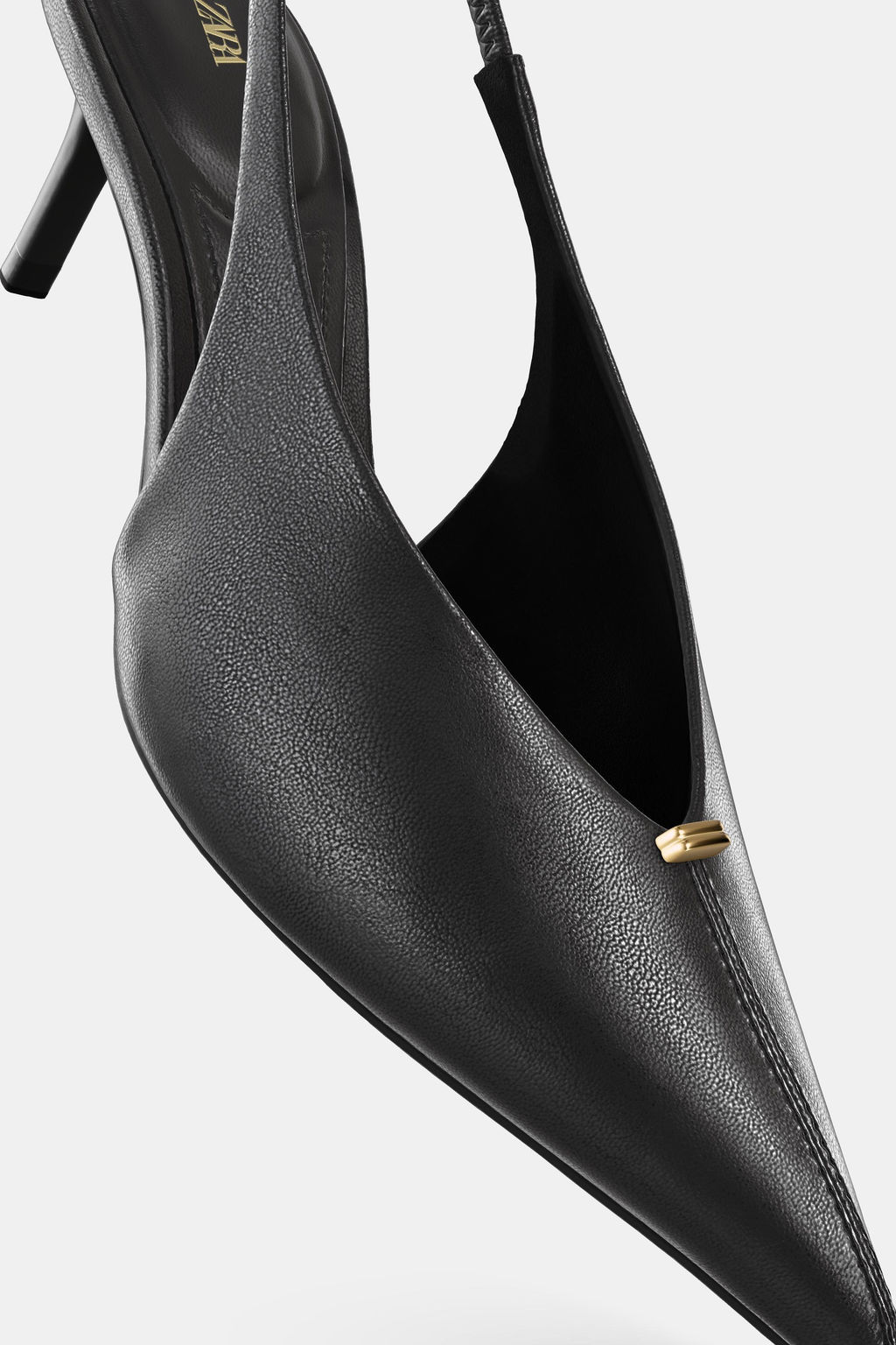 HEELED SLINGBACK SHOES - Zara фото 2
