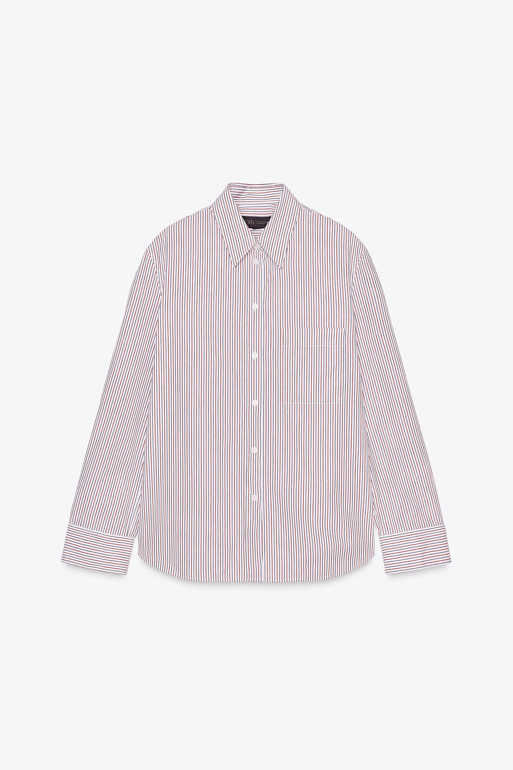 ZW COLLECTION STRIPED POPLIN SHIRT - Zara фото 14