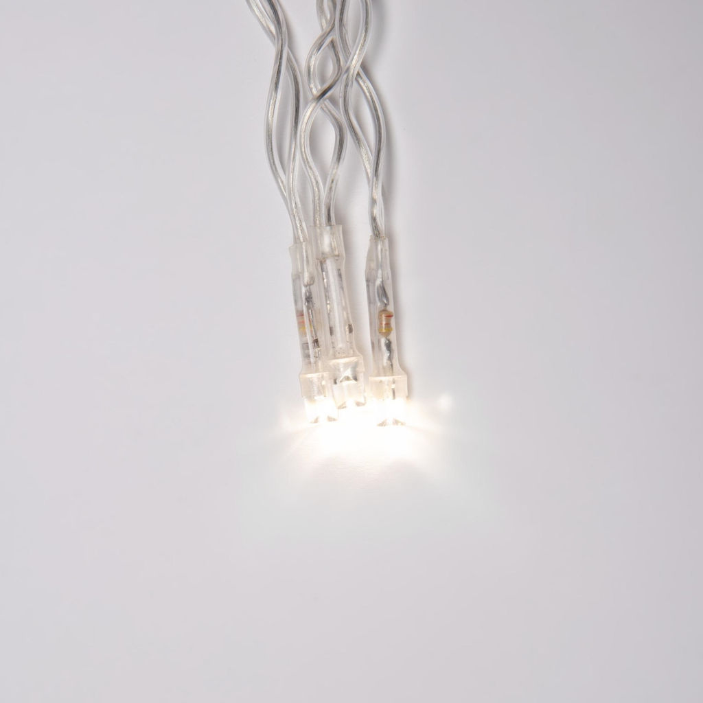 ULD-B6007-300/DTA WARM WHITE IP44 Бахрома светодиодная, 6м. 300 светодиодов. Теплый белый свет. Провод прозрачный. ТМ Uniel