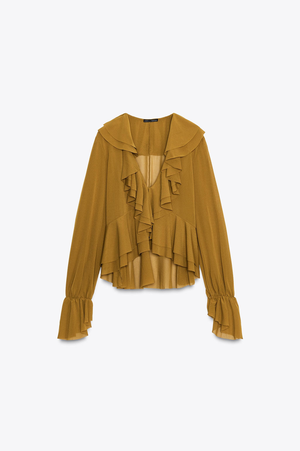 FLOWING RUFFLED TOP - Zara фото 6