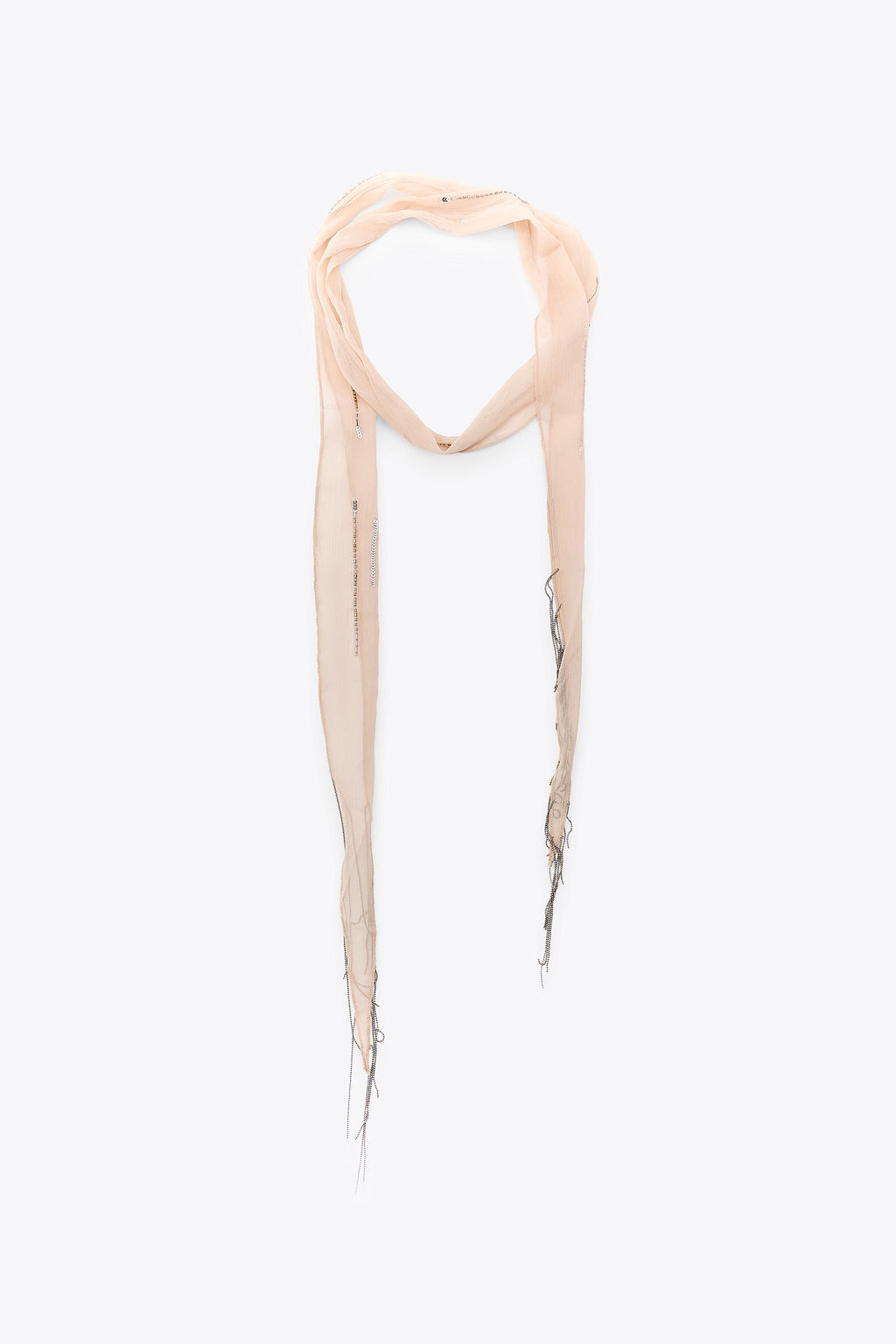 BEADED FRINGE SCARF - Zara фото 2