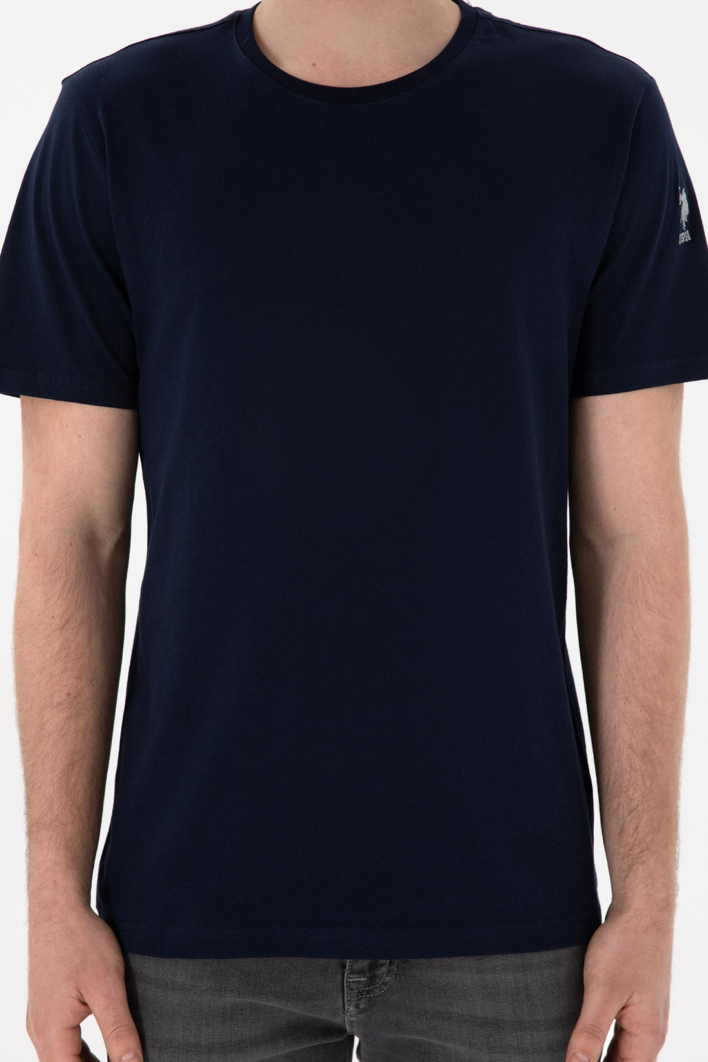 Erkek Regular Fit Bisiklet Yaka Lacivert Basic Ti__rt Sepette S_rpriz _ndirim - U.s. polo assn фото 7