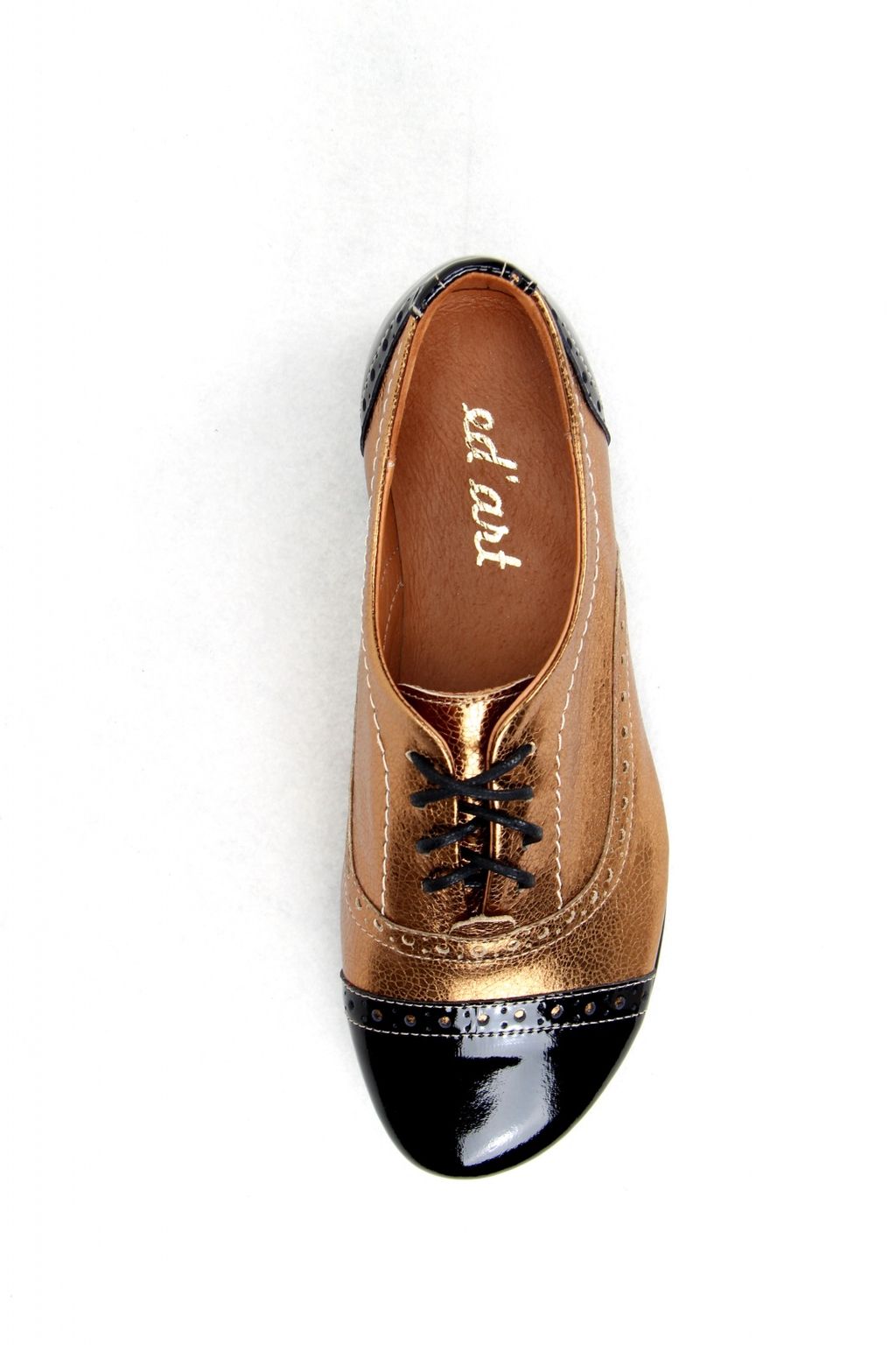 Туфли полуботинки EDART 101.115 bl.dark.gold  фото 4