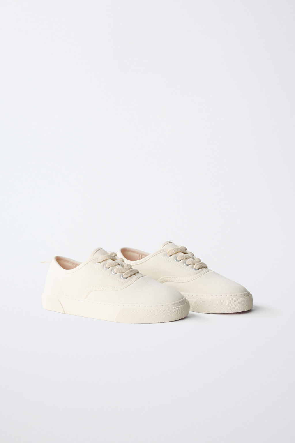 BAMBA CORDONES CASUAL / Blanco - Zara фото 2