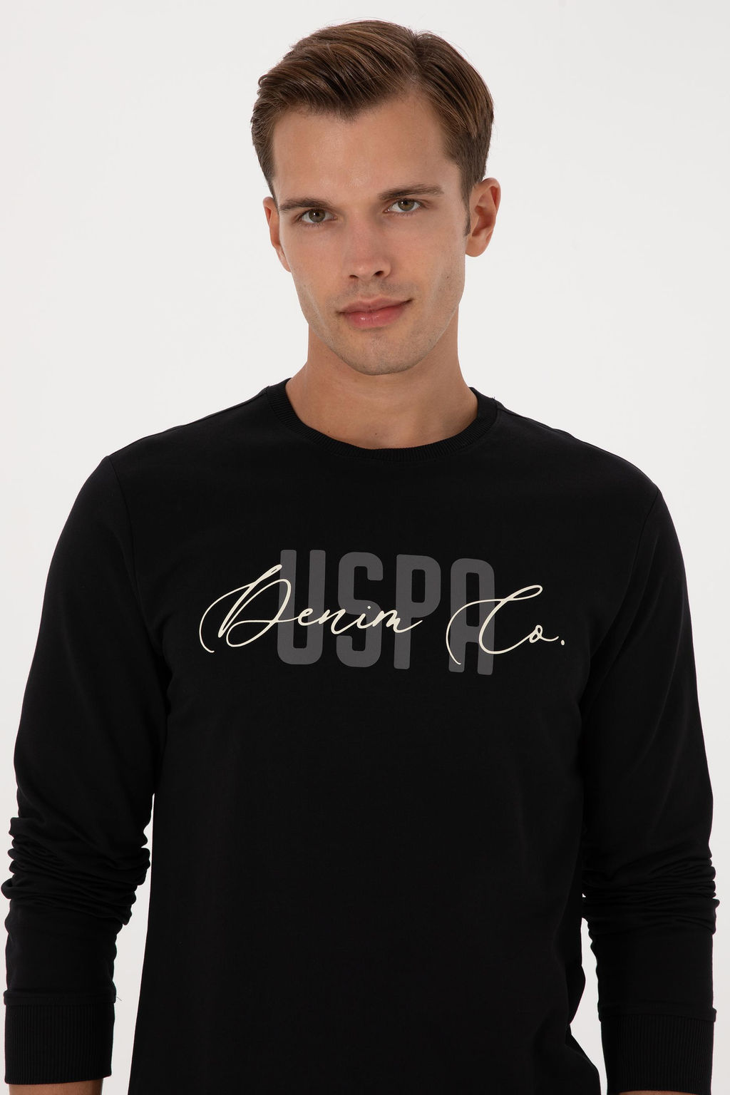 Erkek Siyah Sweatshirt Sepette S_rpriz _ndirim