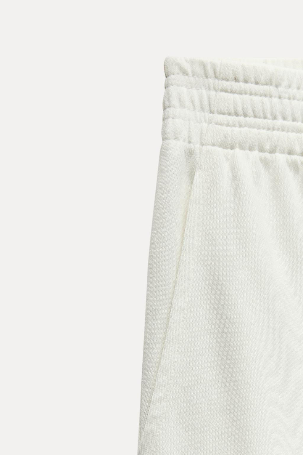 WASHED INTERLOCK TROUSERS - Zara фото 8