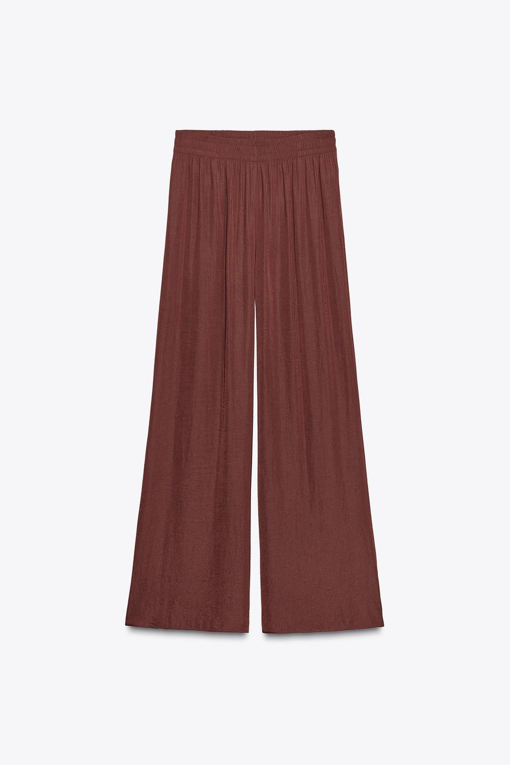 WIDE FLOWING TROUSERS - Zara фото 3