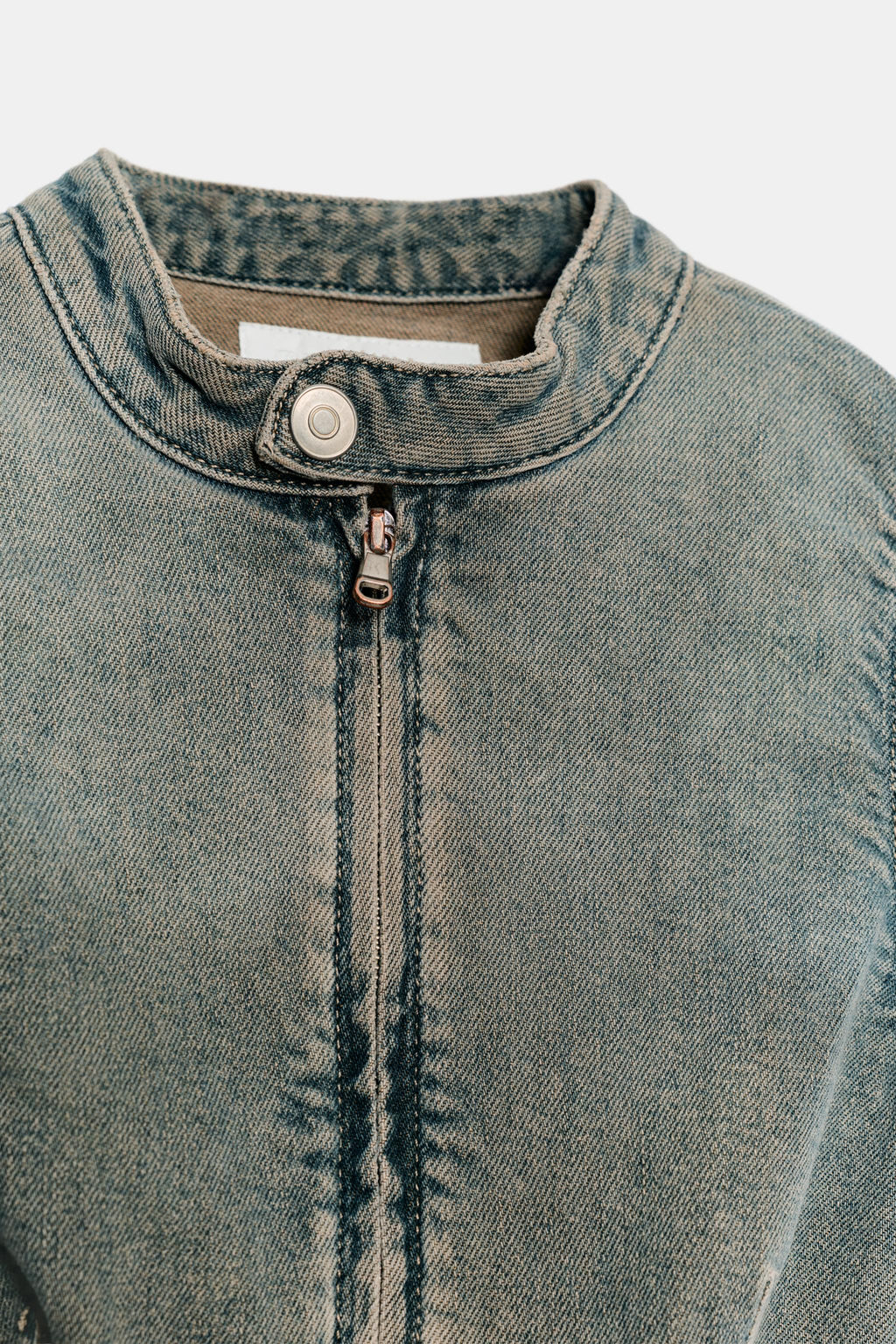 VESTIDO DENIM TRF CREMALLERA / Azul - Zara фото 6