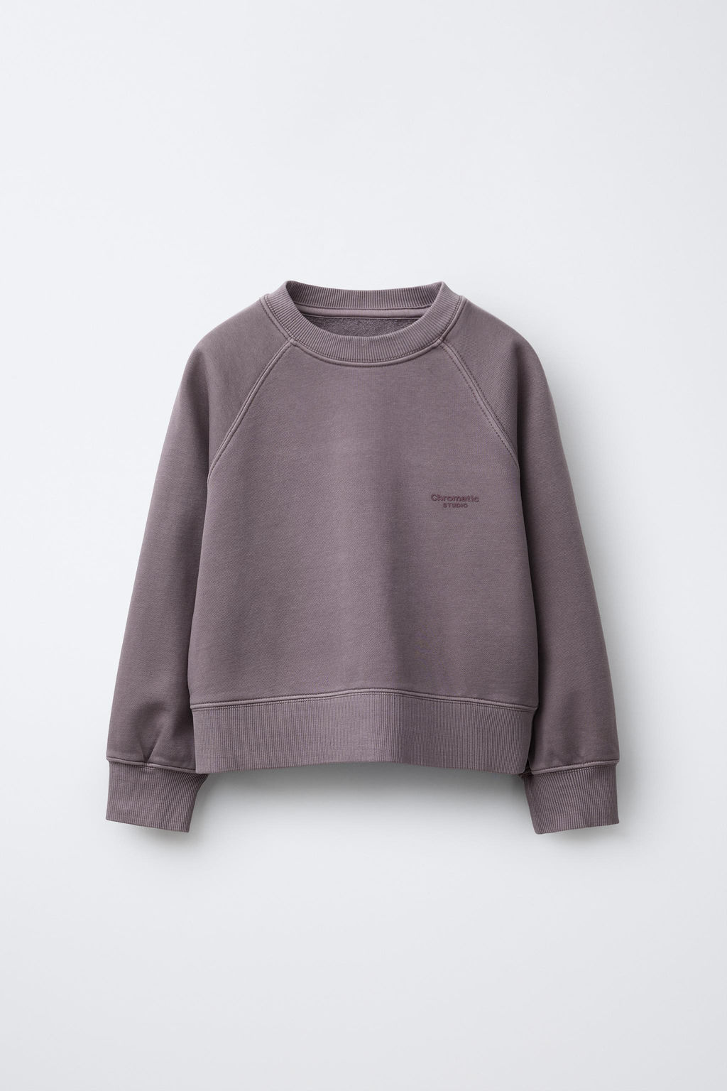 SUDADERA EFECTO LAVADO TEXTO / Ciruela - Zara фото 3