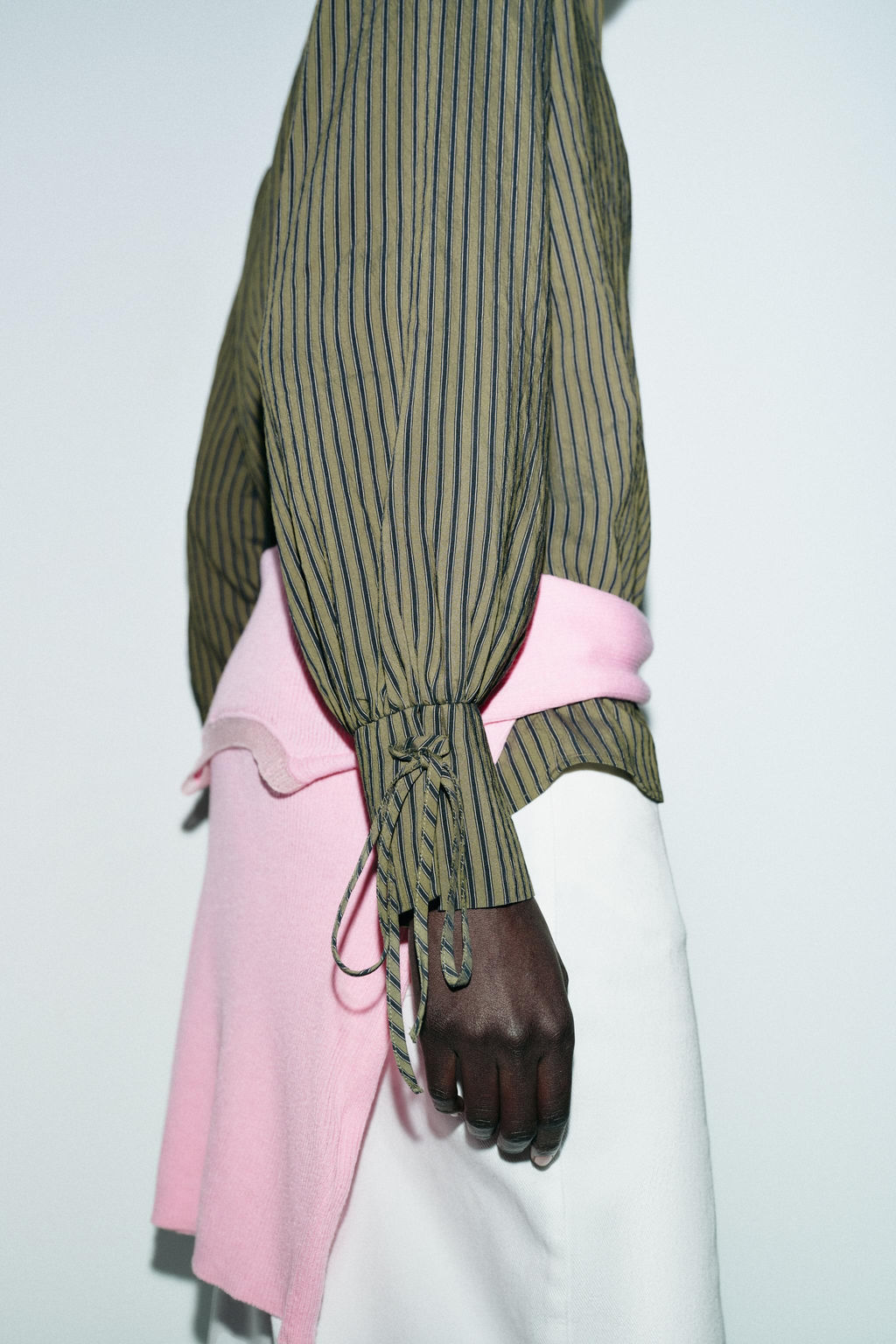 STRIPED SHIRT WITH BOWS - Zara фото 15