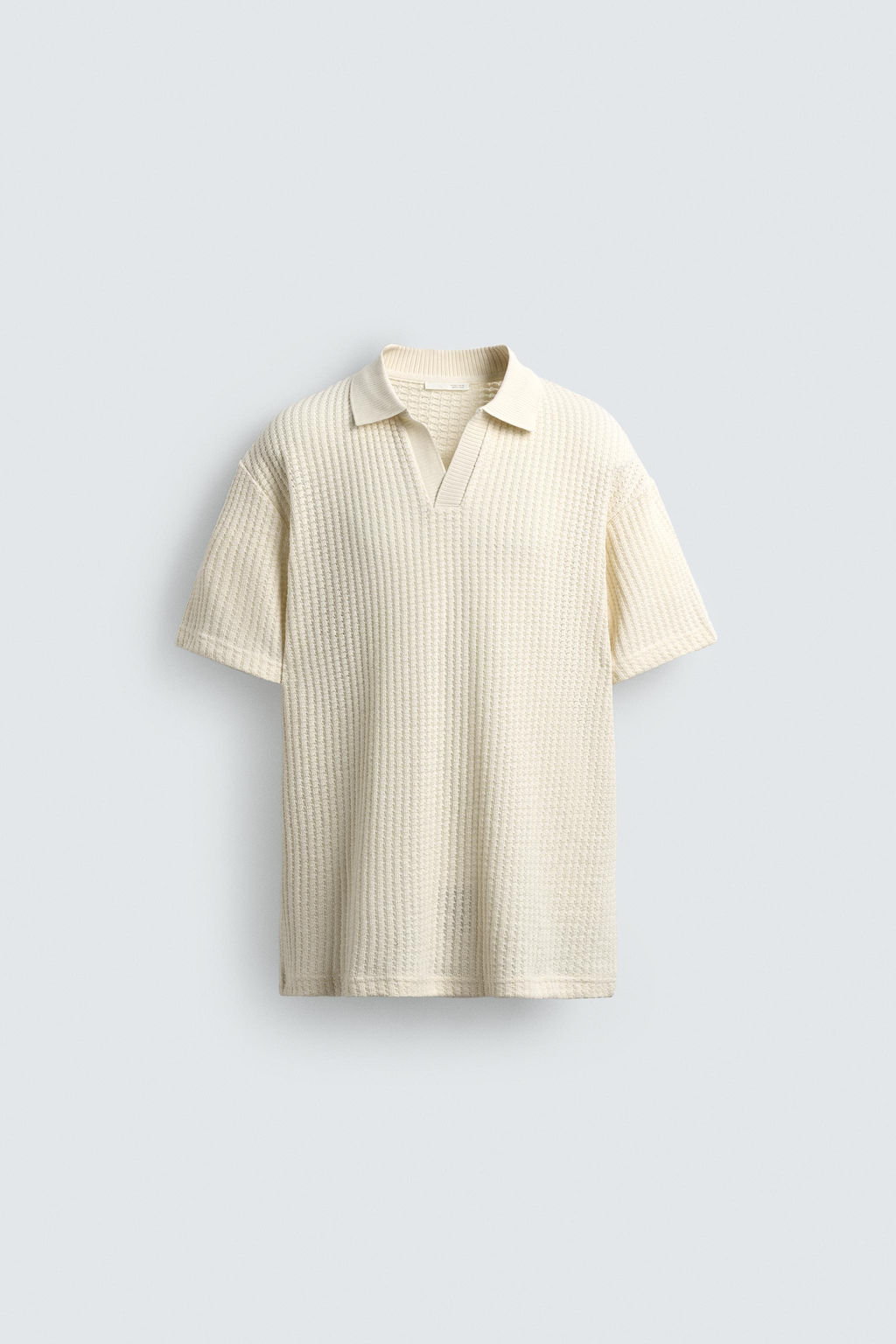 TEXTURED POLO SHIRT - Zara фото 7