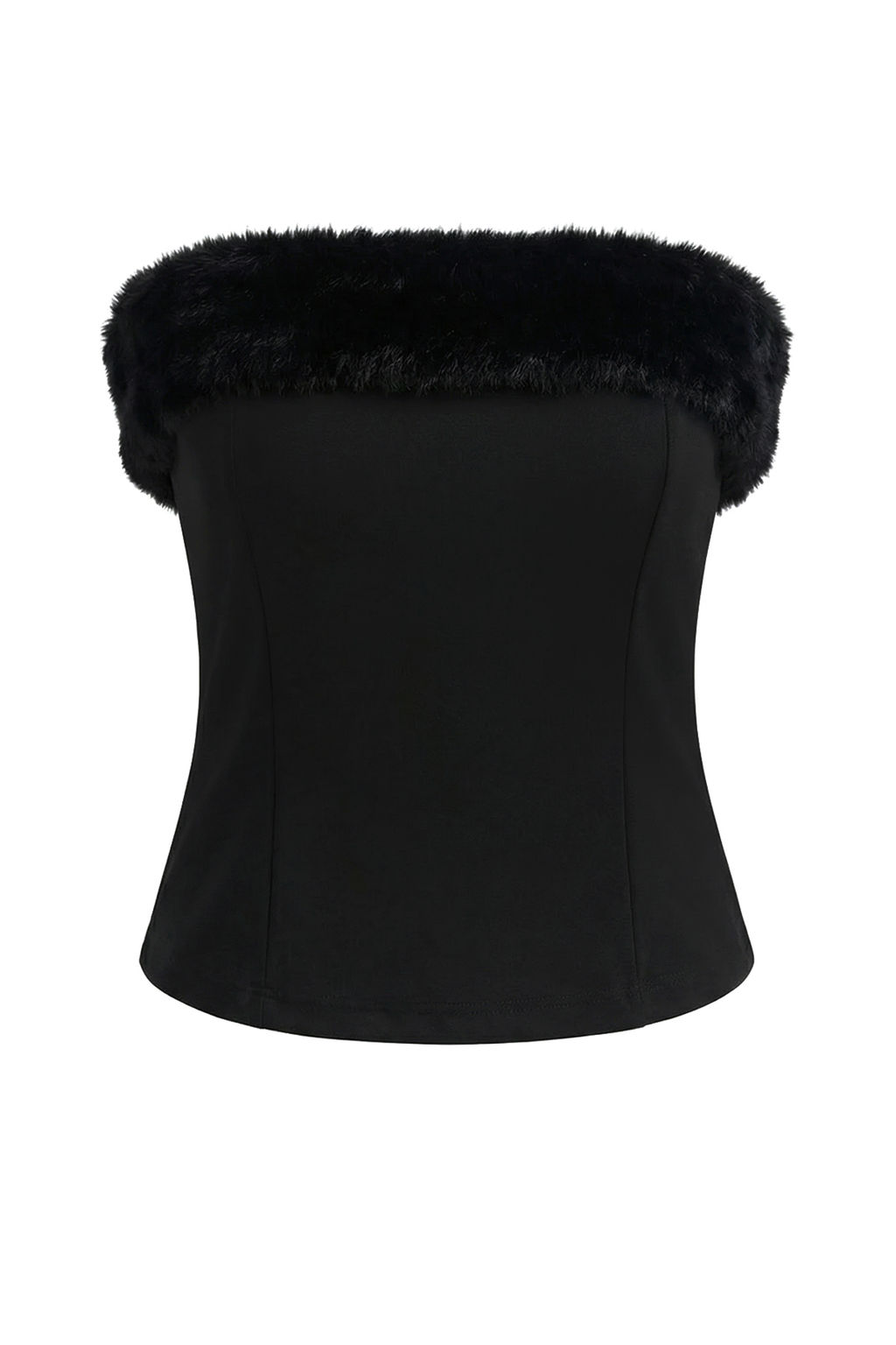 Siyah Kurk Detayl? Straplez Party Bluz TPRSS26BZ00011