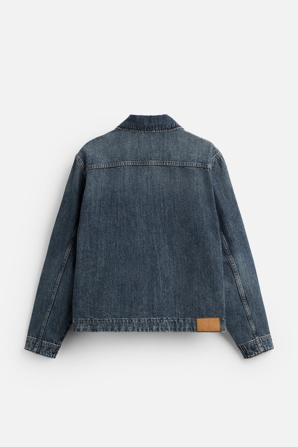 DENIM JACKET WITH ZIP - Zara фото 8