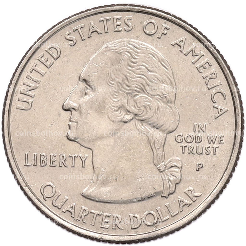 Монета 1/4 доллара (25 центов) 2004 года P США Штаты и территории  Флорида